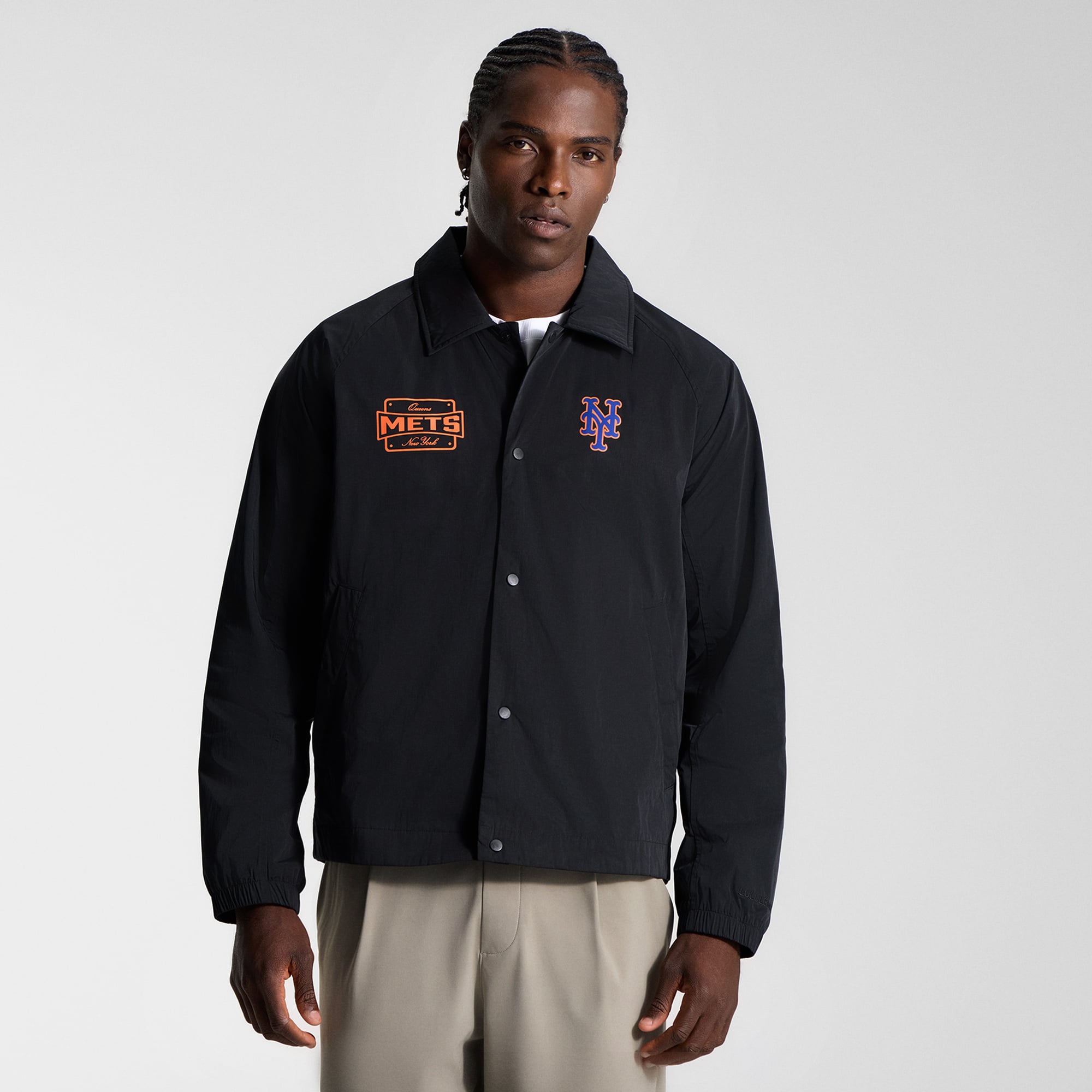 Veste de coach raglan noire New York Mets pour homme lululemon