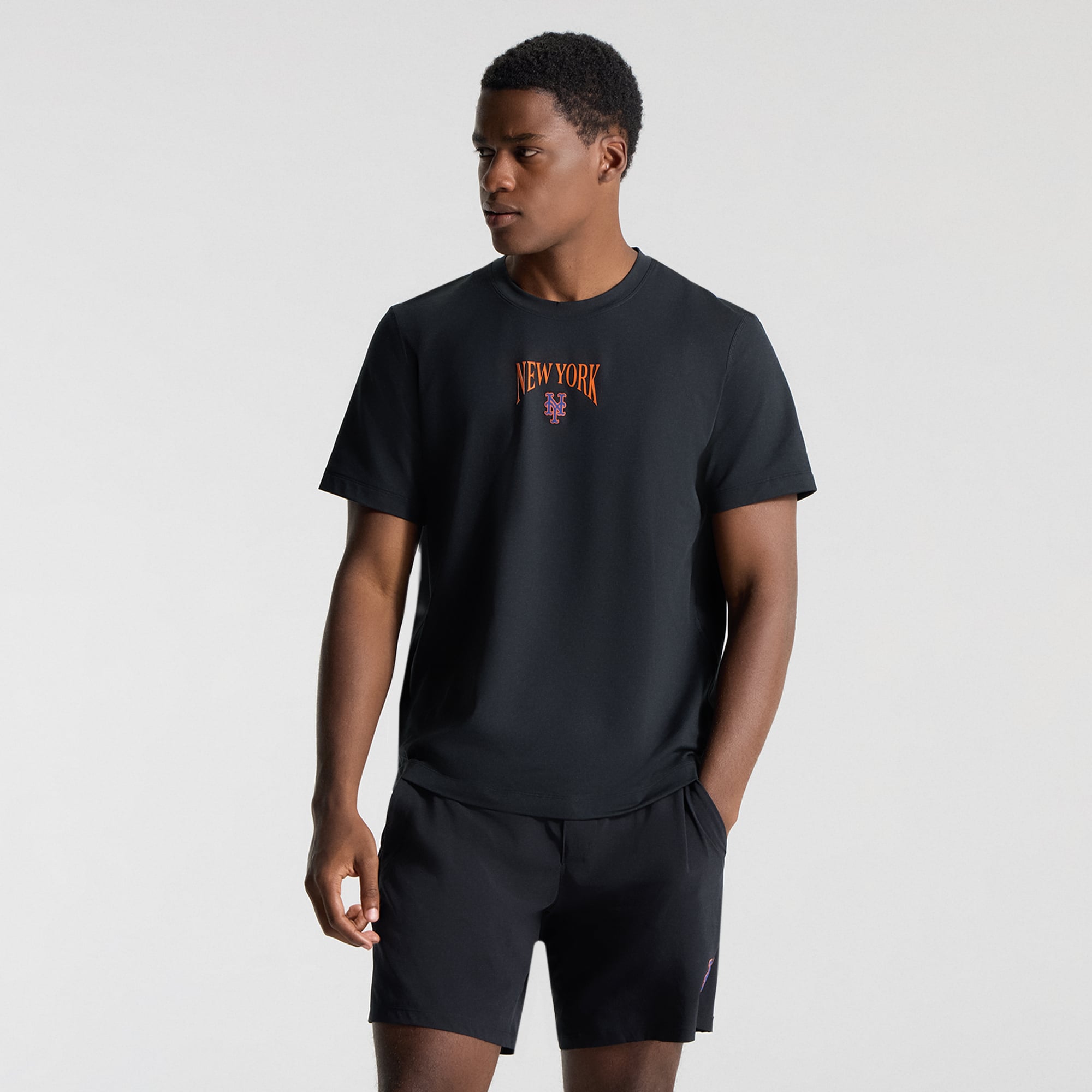 Men's lululemon Black New York Mets Soft Jersey T-Shirt