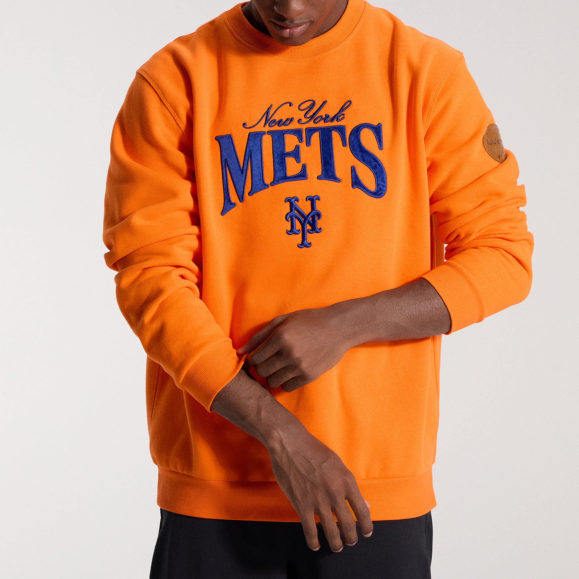 Sweat-shirt Steady State orange total pour homme de lululemon New York Mets