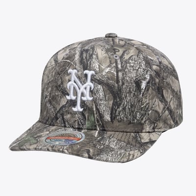  New York Mets Mitchell & Ness Timber Trail Snapback Hat - Camo