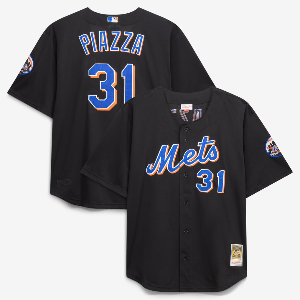 メンズ Mitchell&Ness マイク・ピアッツァ ブラック ニューヨーク 