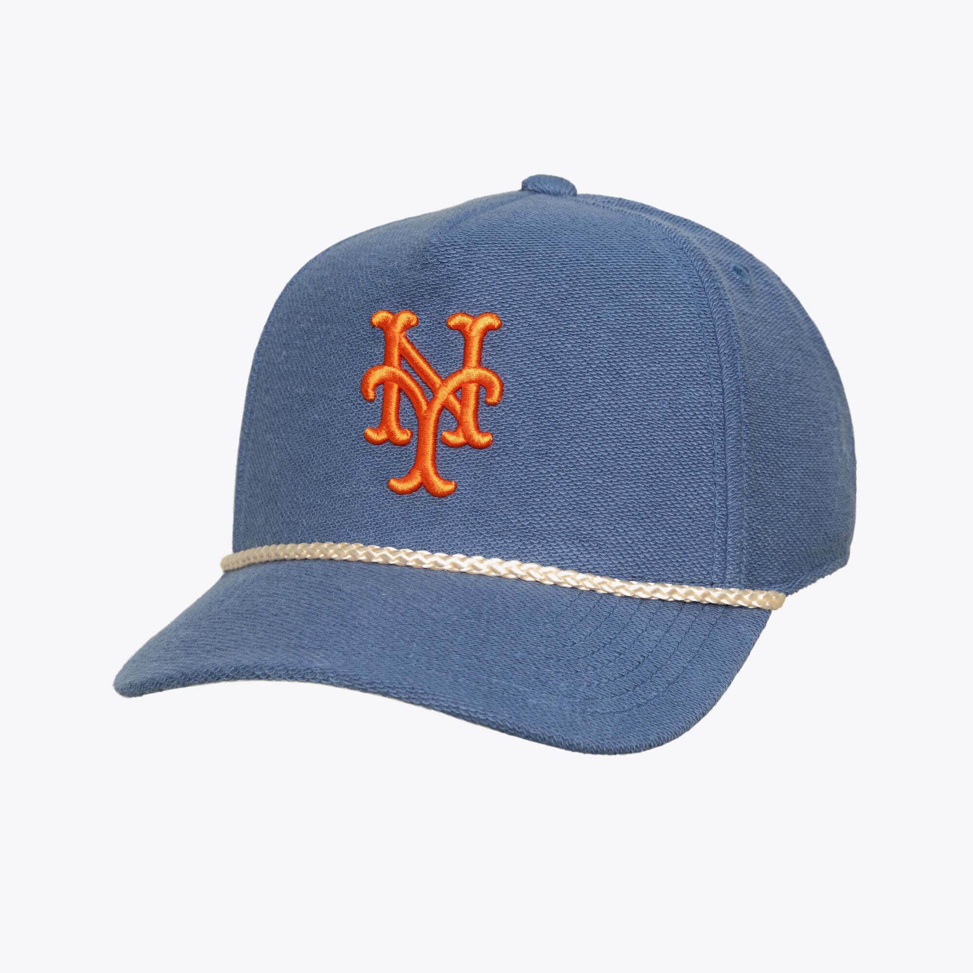 Casquette snapback Mitchell & Ness bleu marine New York Mets Heritage Hues en molleton français pour homme