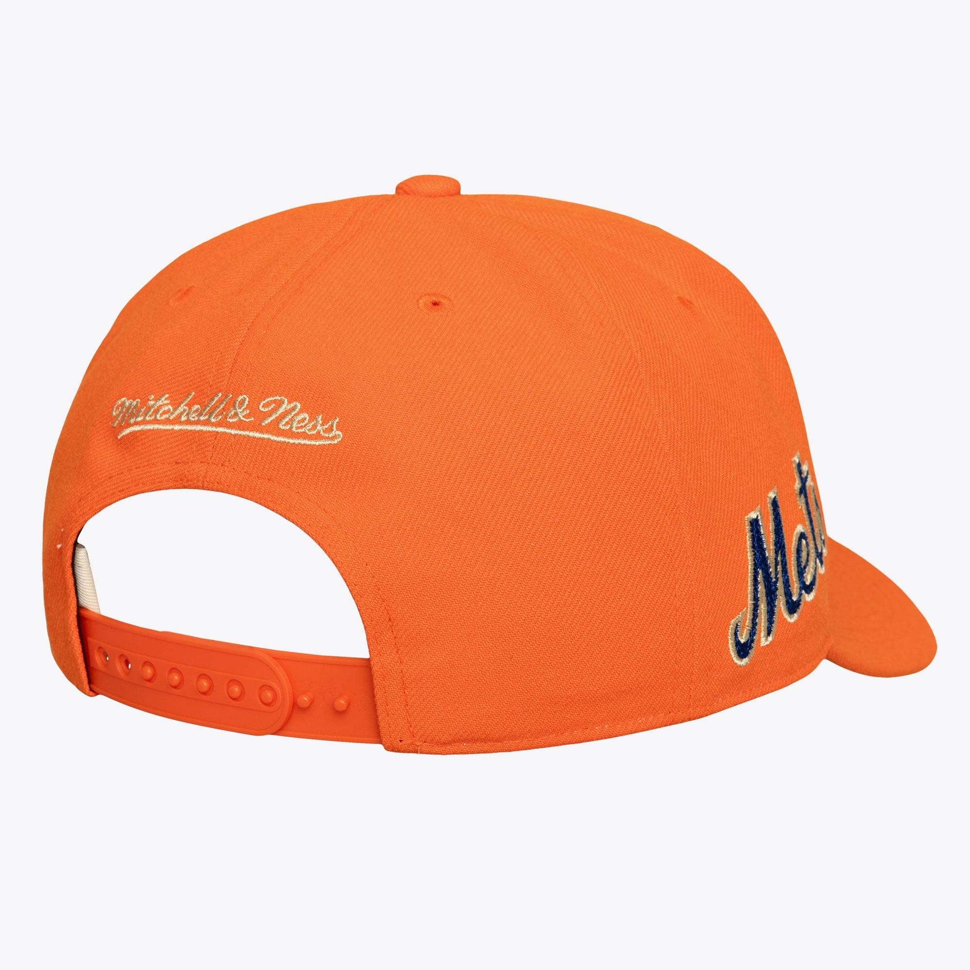 Men's Mitchell & Ness Orange New York Mets 50th Anniversary Patch Secondary Pro Snapback Hat