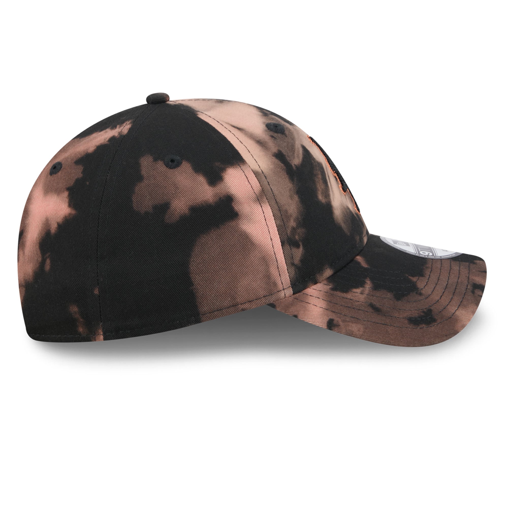 Men's New Era  Black New York Mets Bleach Wash 9TWENTY Adjustable Hat