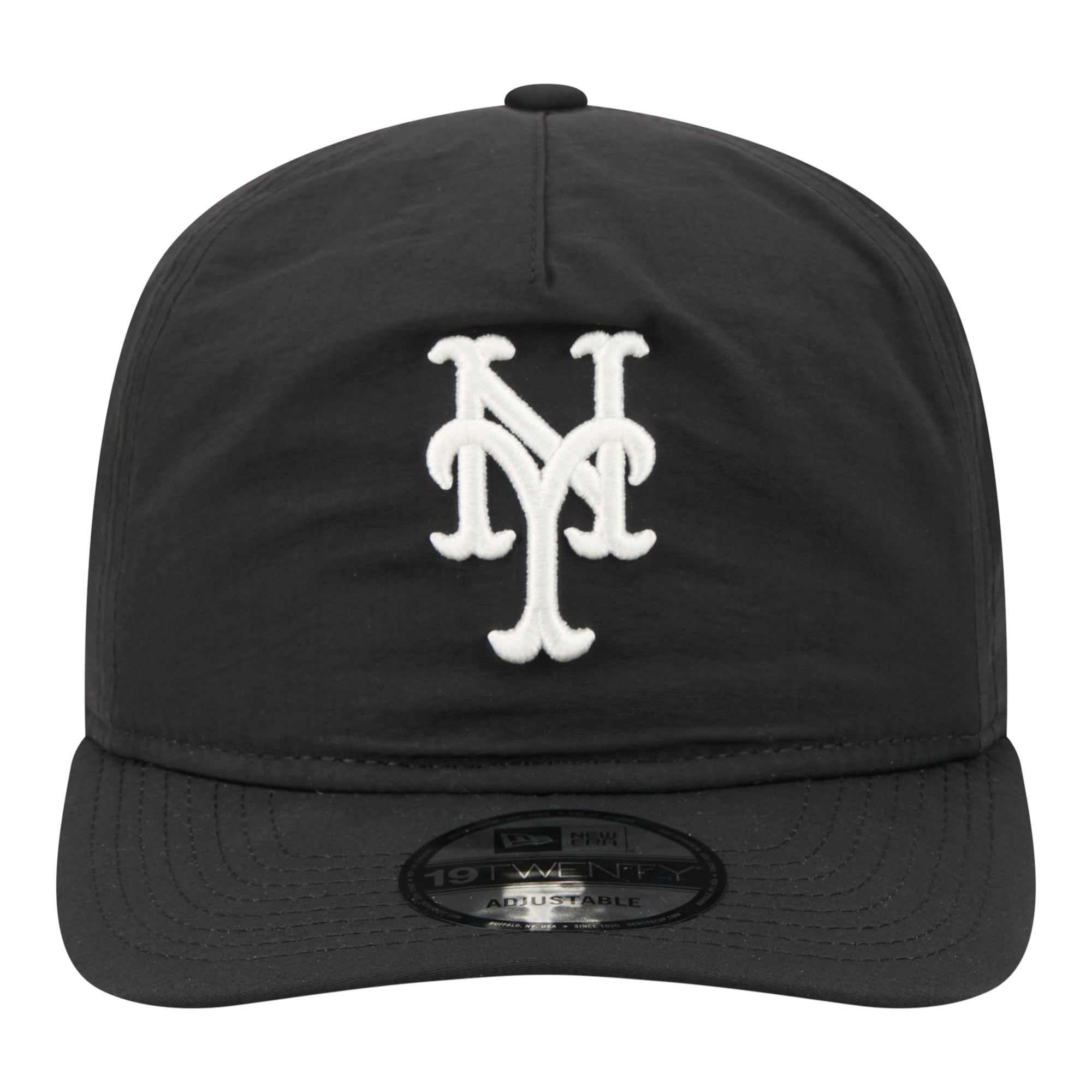 Casquette ajustable New Era Everyday 19TWENTY noire pour homme, York Mets