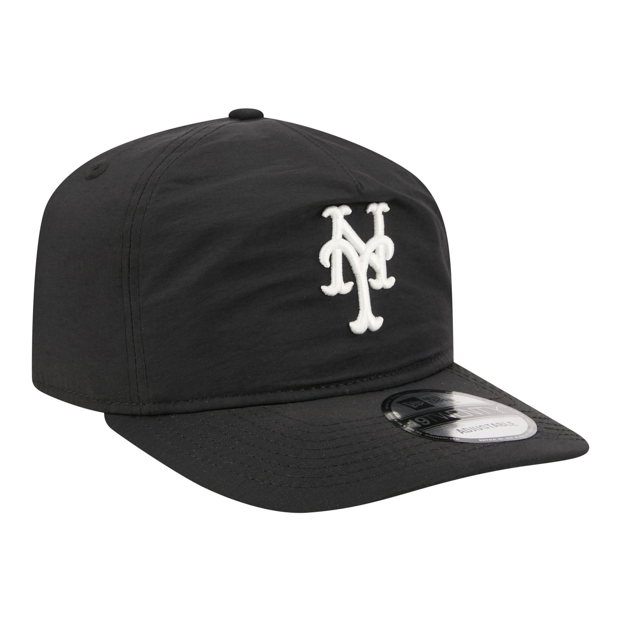 Casquette ajustable New Era Everyday 19TWENTY noire pour homme, York Mets