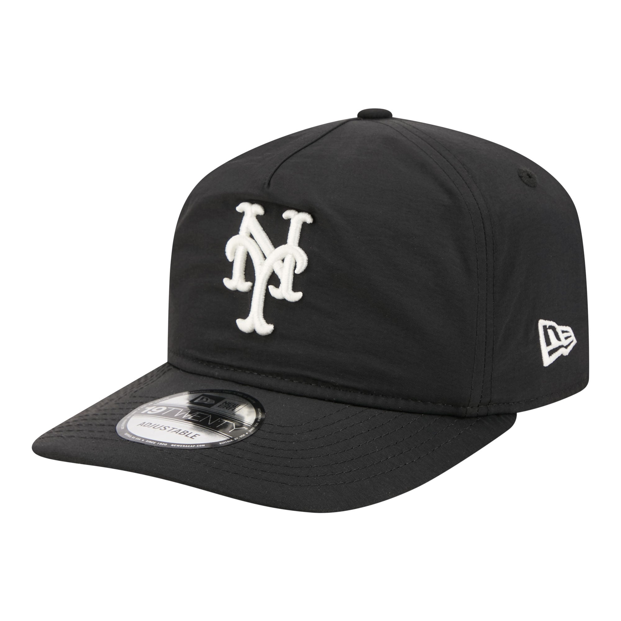 Casquette ajustable New Era Everyday 19TWENTY noire pour homme, York Mets