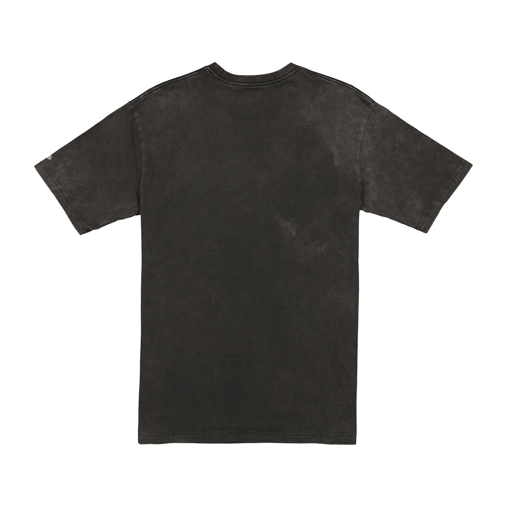 T-shirt New Era noir pour homme, motif éclair des Mets de York, délavage minéral