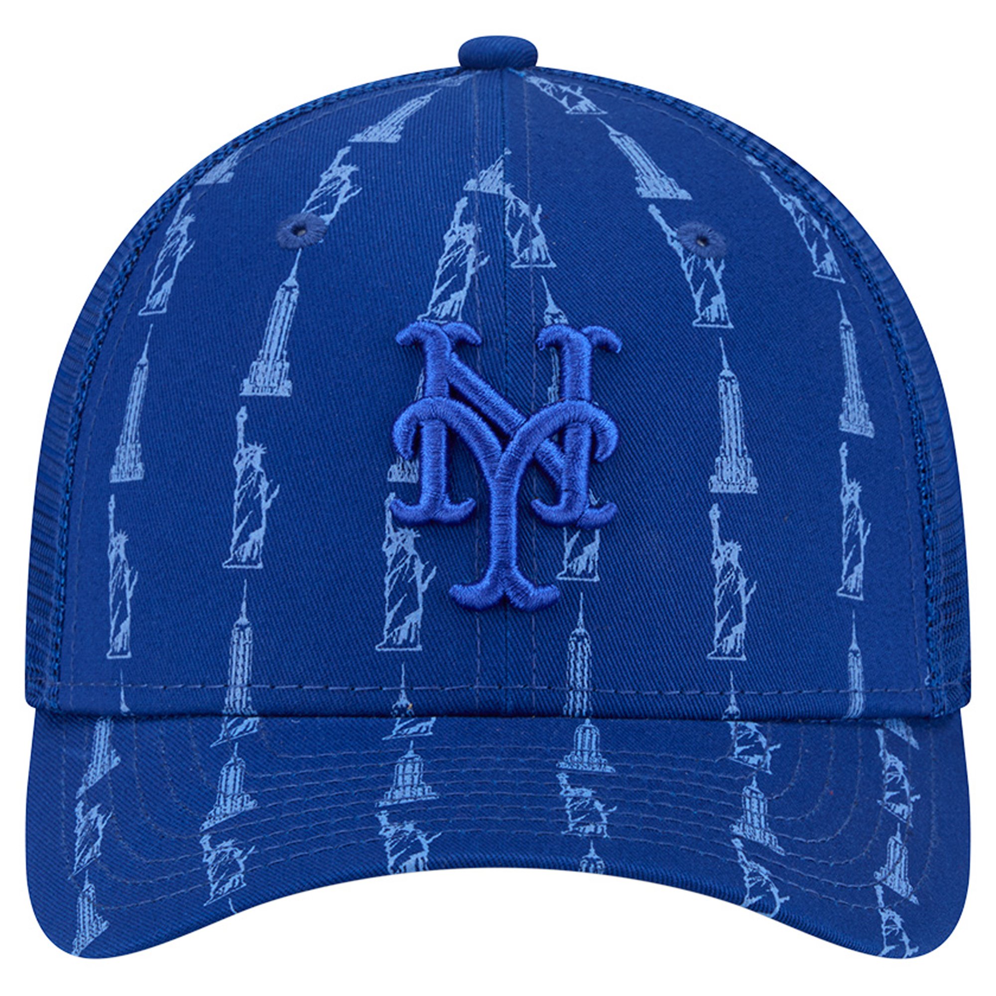 Men's New Era Blue New York Mets Tonal Icon 9FORTY M-Crown Adjustable Trucker Hat