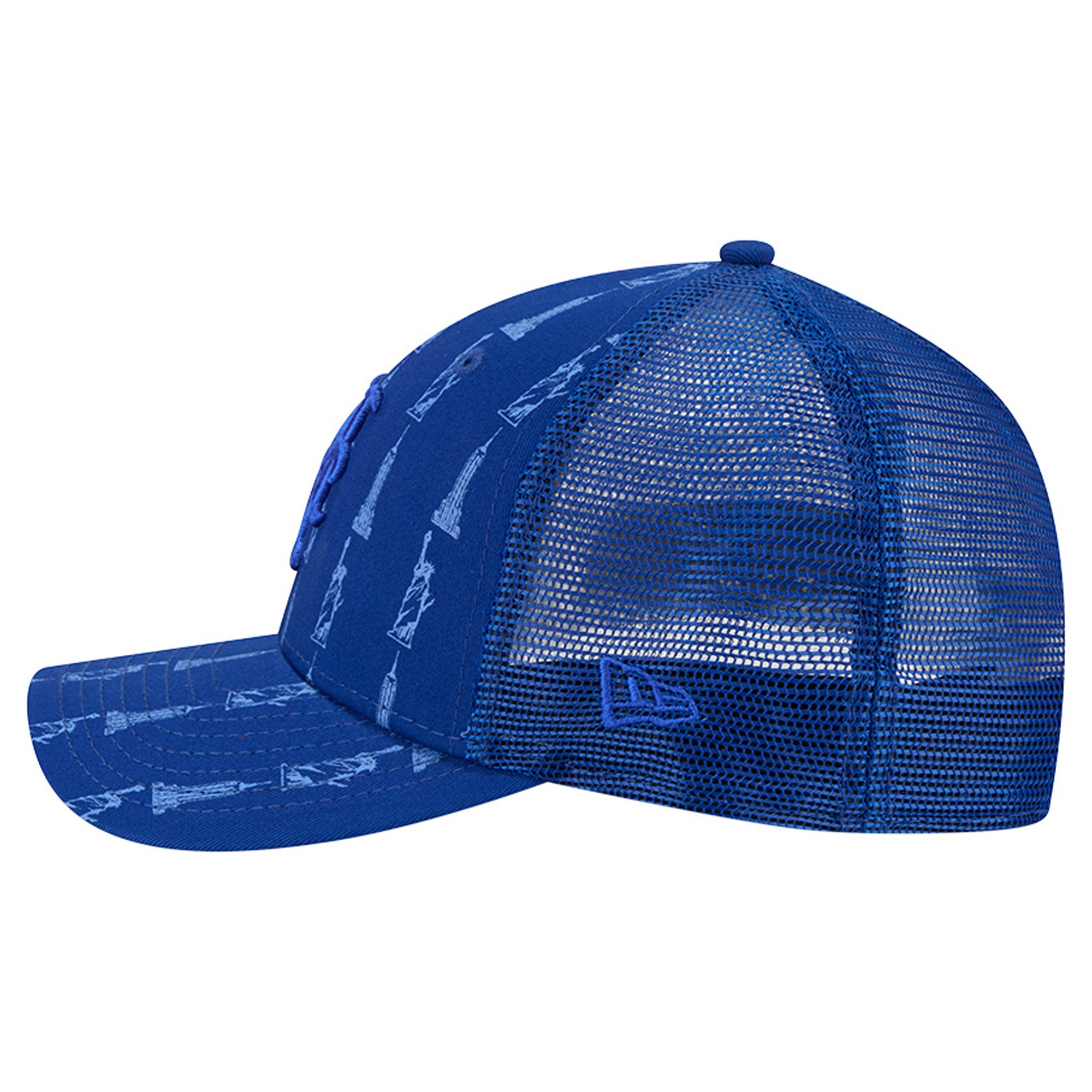 Men's New Era Blue New York Mets Tonal Icon 9FORTY M-Crown Adjustable Trucker Hat
