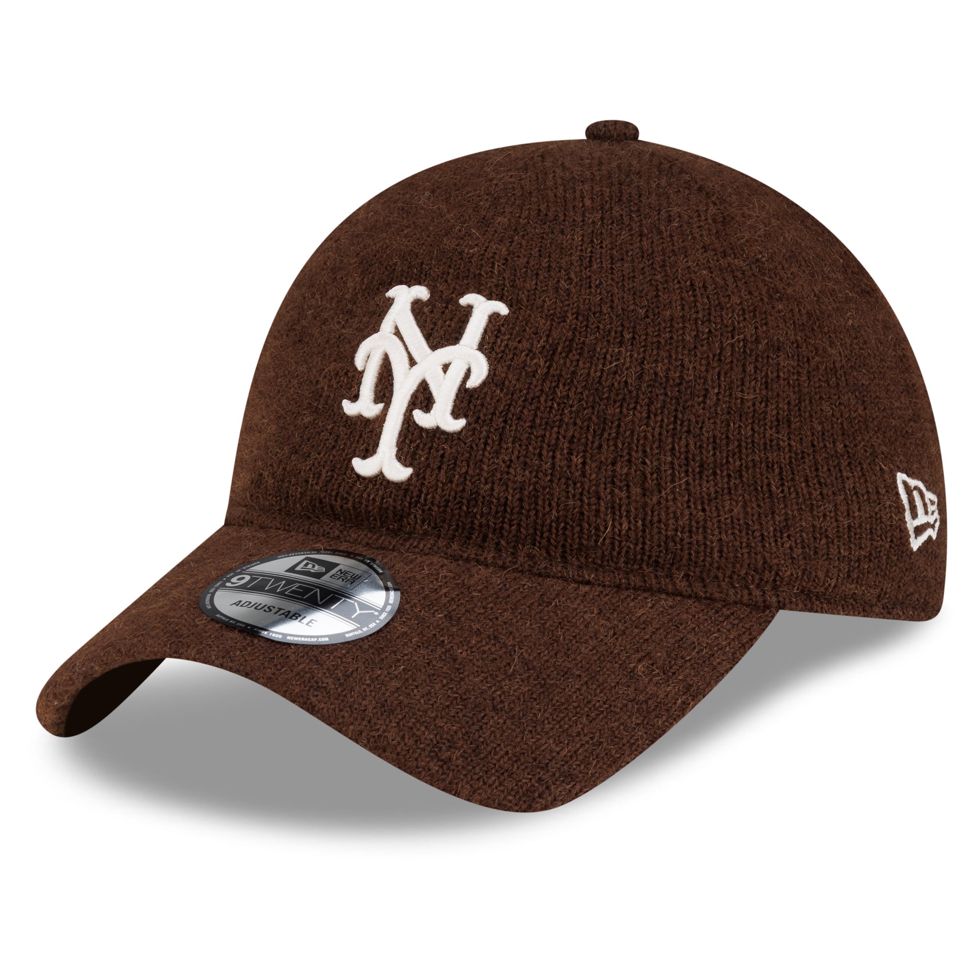 Casquette ajustable New Era marron New York Mets Open Market en laine 9TWENTY pour homme