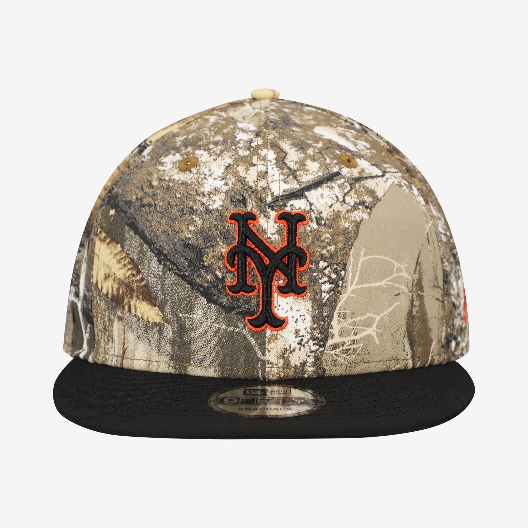 Casquette snapback New Era Camo New York Mets Realtree Orange Pop 9FIFTY pour homme