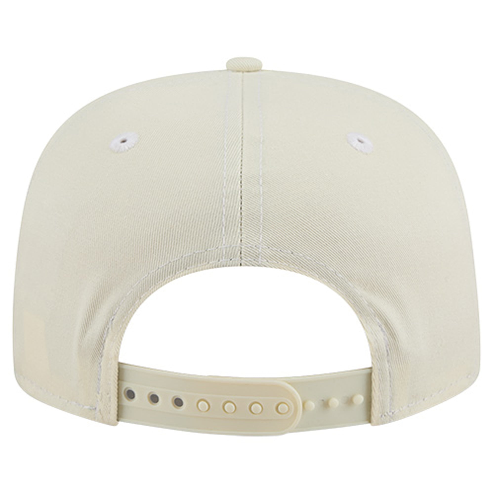 Casquette ajustable New Era pour homme, couleur crème, style golfeur chromé des Mets de New York