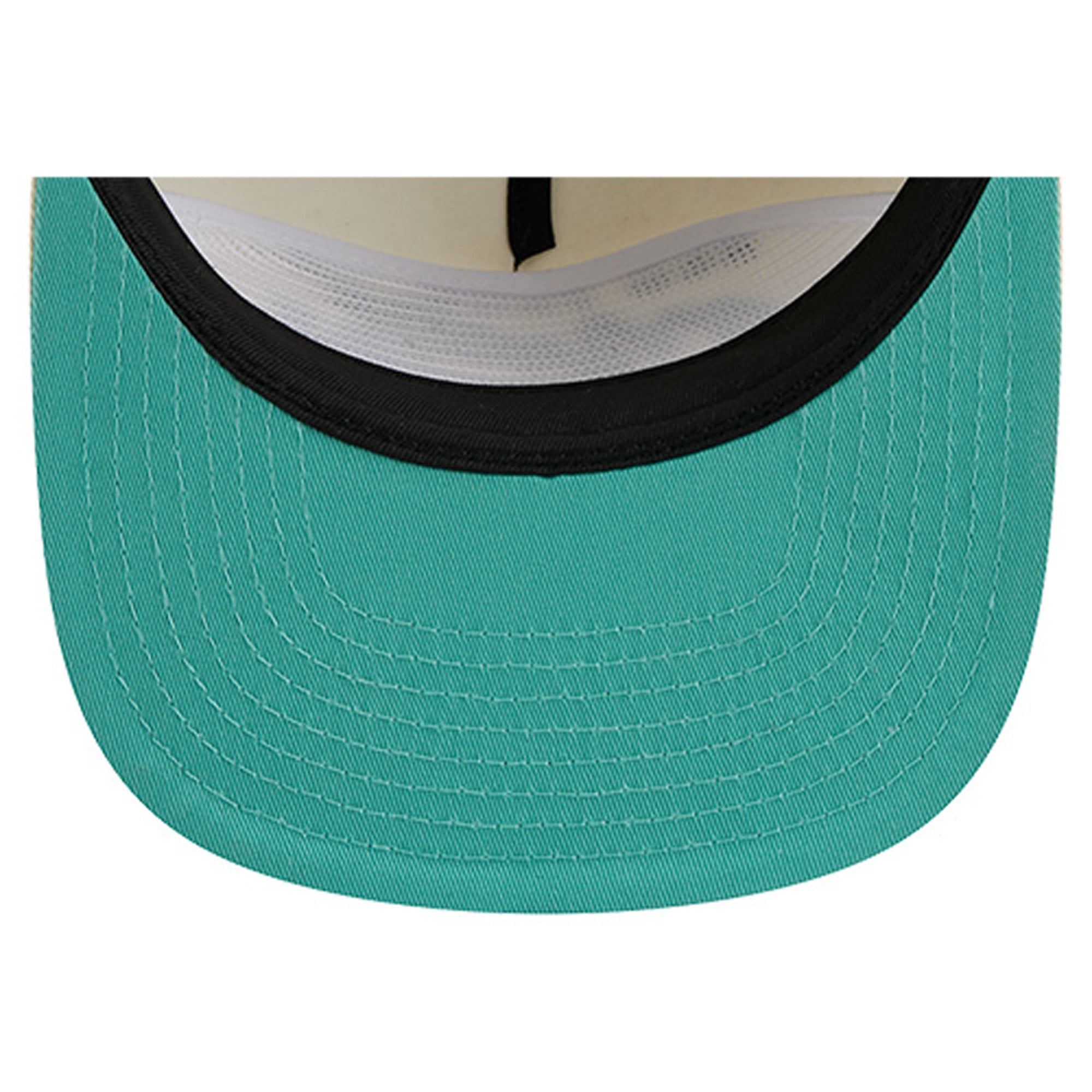 Casquette ajustable New Era pour homme, couleur crème, style golfeur chromé des Mets de New York