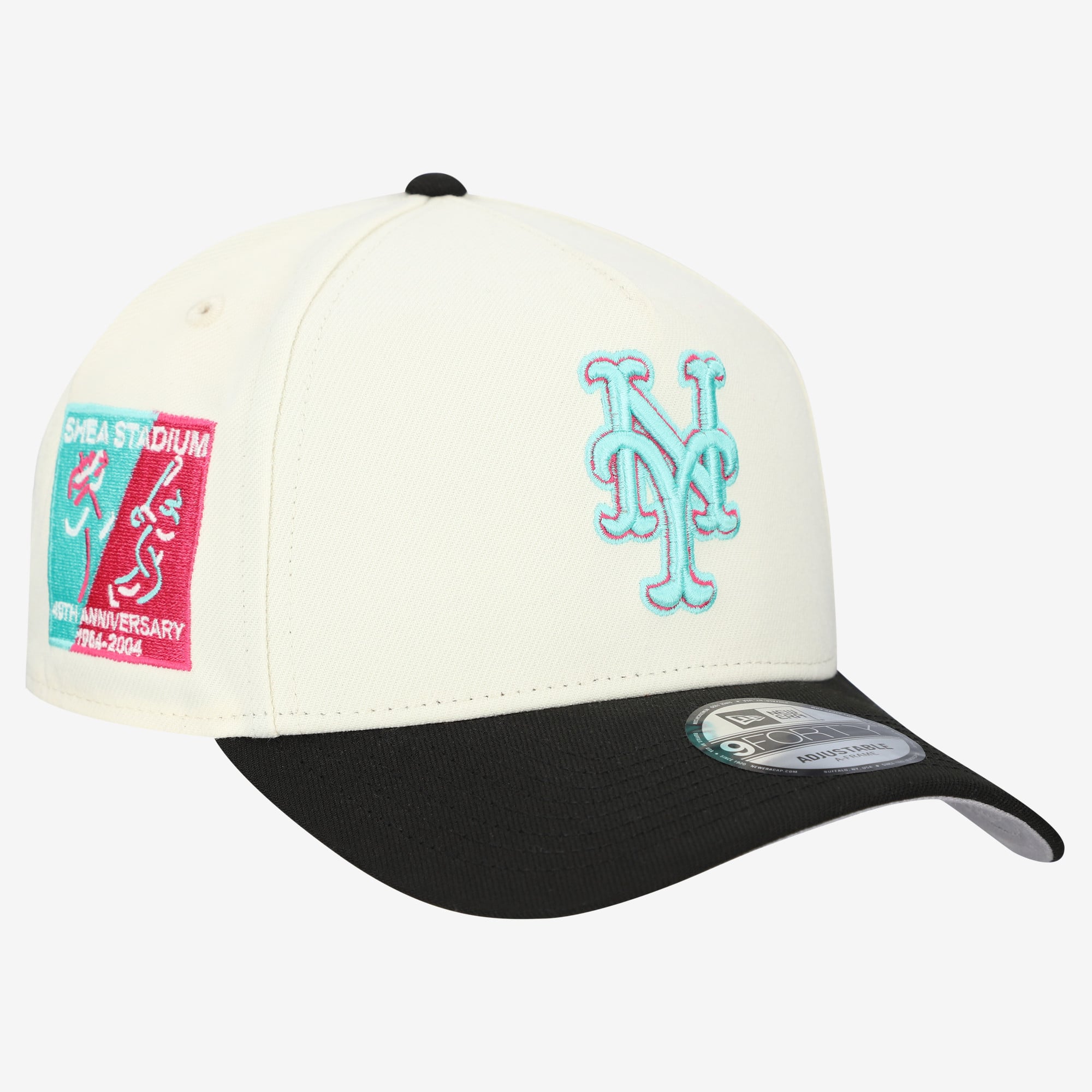 Men's New Era Cream New York Mets Stadium Chrome 9FORTY A-Frame Adjustable Hat