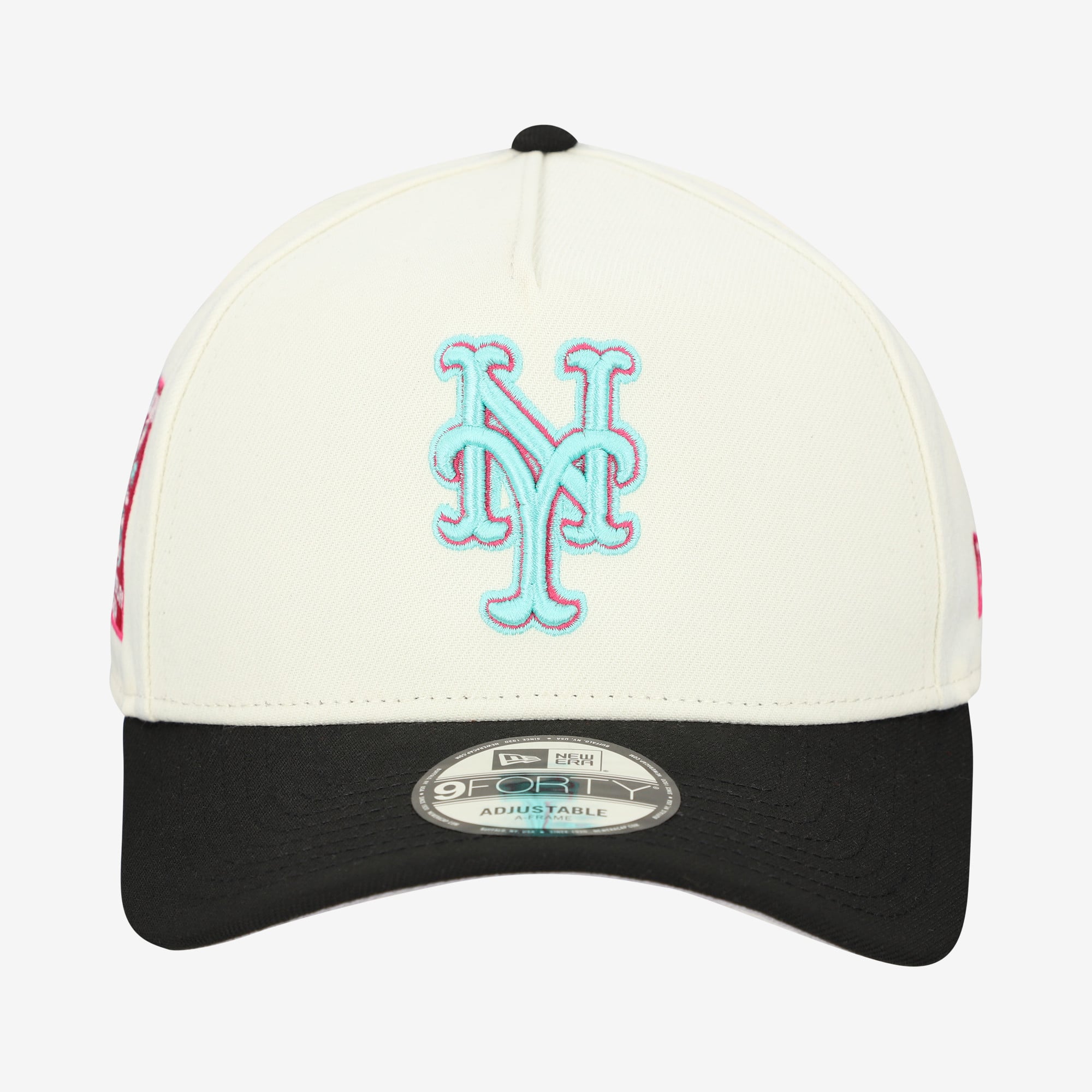 Men's New Era Cream New York Mets Stadium Chrome 9FORTY A-Frame Adjustable Hat