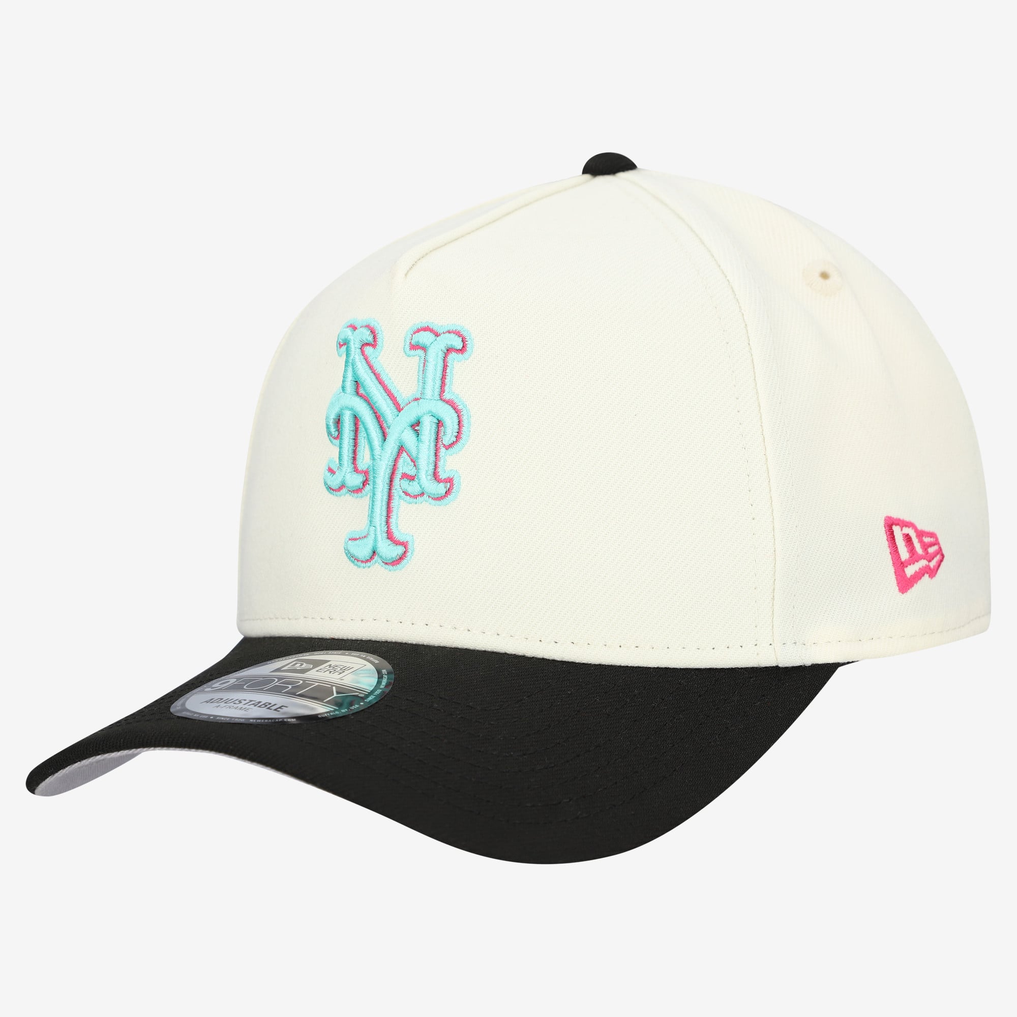 Men's New Era Cream New York Mets Stadium Chrome 9FORTY A-Frame Adjustable Hat
