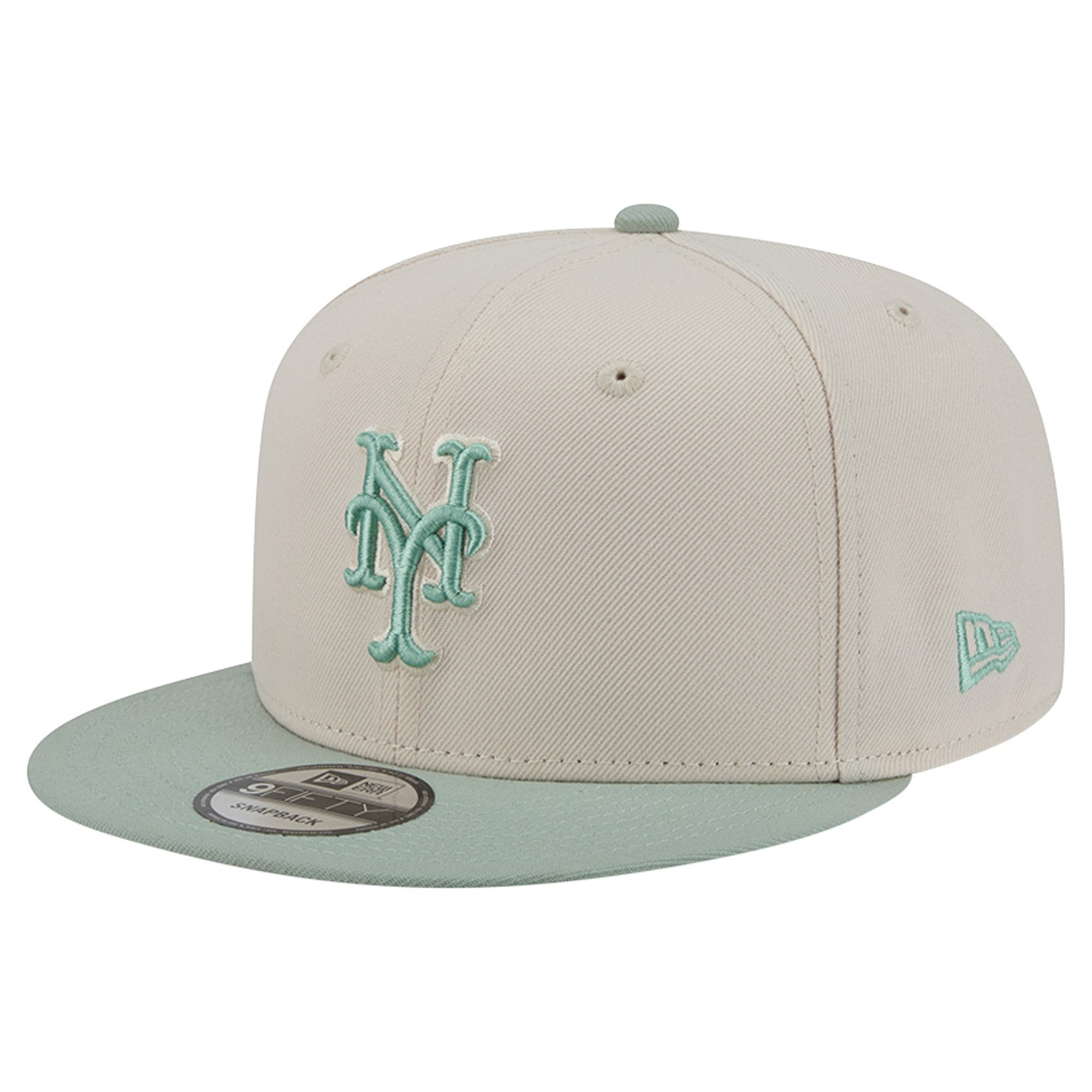 Casquette snapback New Era 9FIFTY pour homme, bleu clair/marron, York Mets, coloris assorti