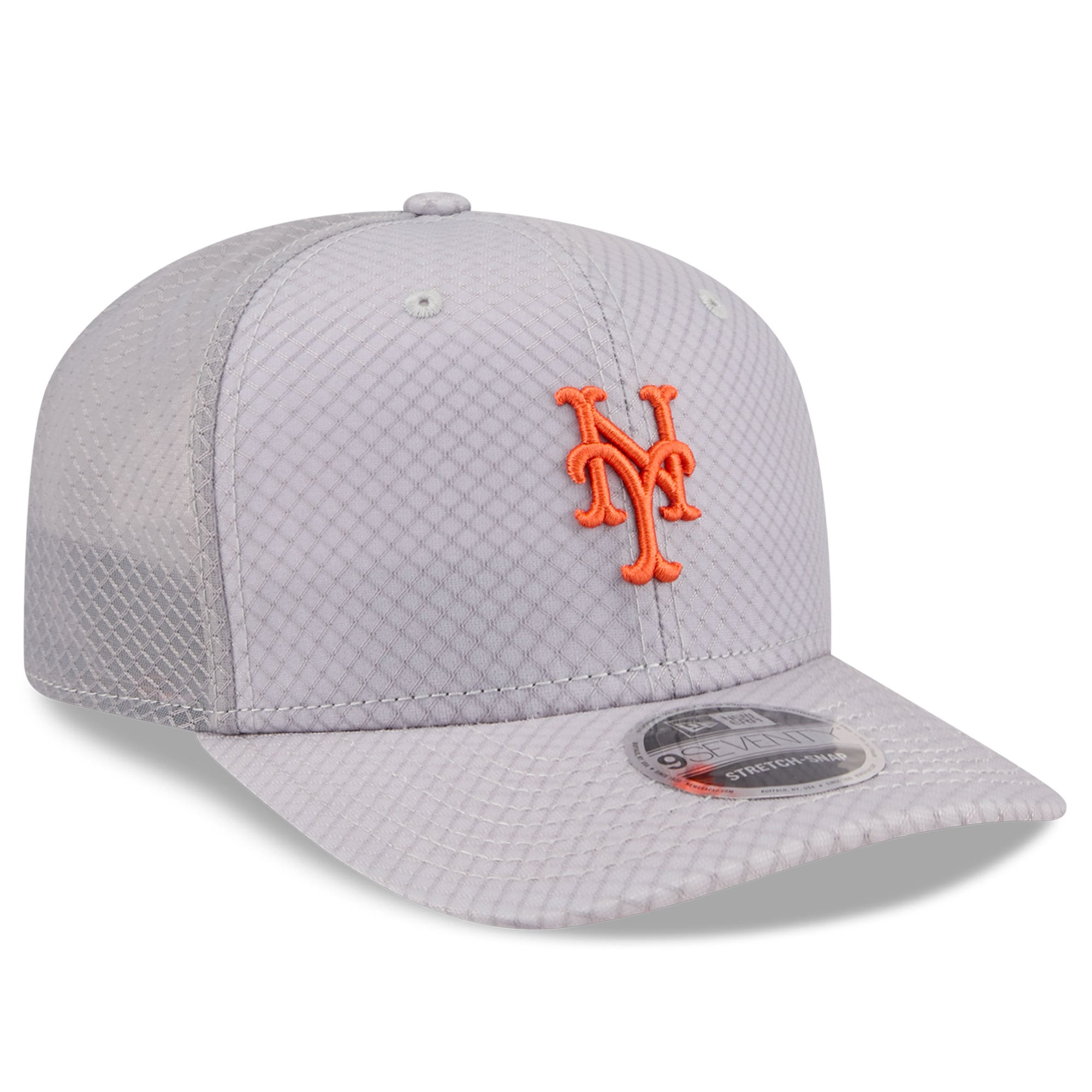 Casquette trucker ajustable New Era grise New York Mets 9SEVENTY pour homme