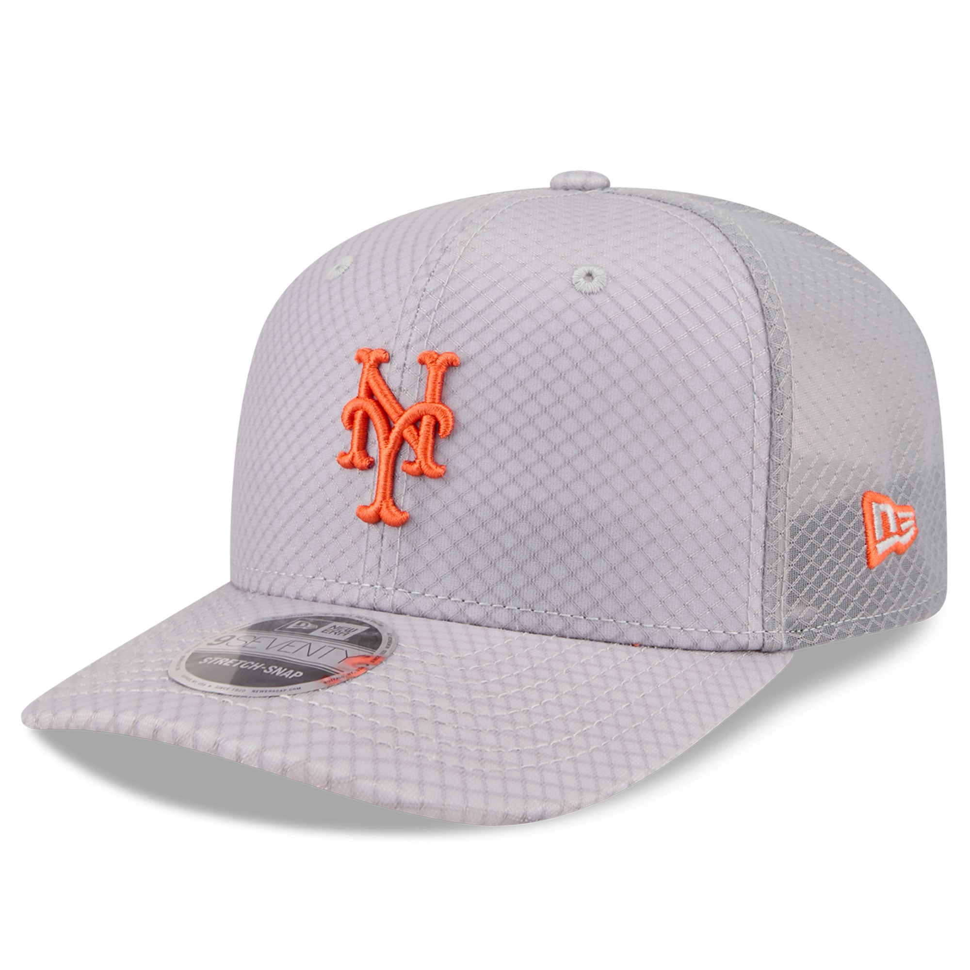 Casquette trucker ajustable New Era grise New York Mets 9SEVENTY pour homme