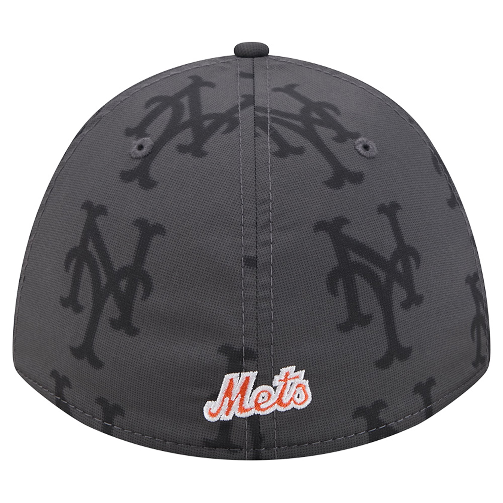 Men's New Era Gray York Mets Halftone 39THIRTY Flex Hat