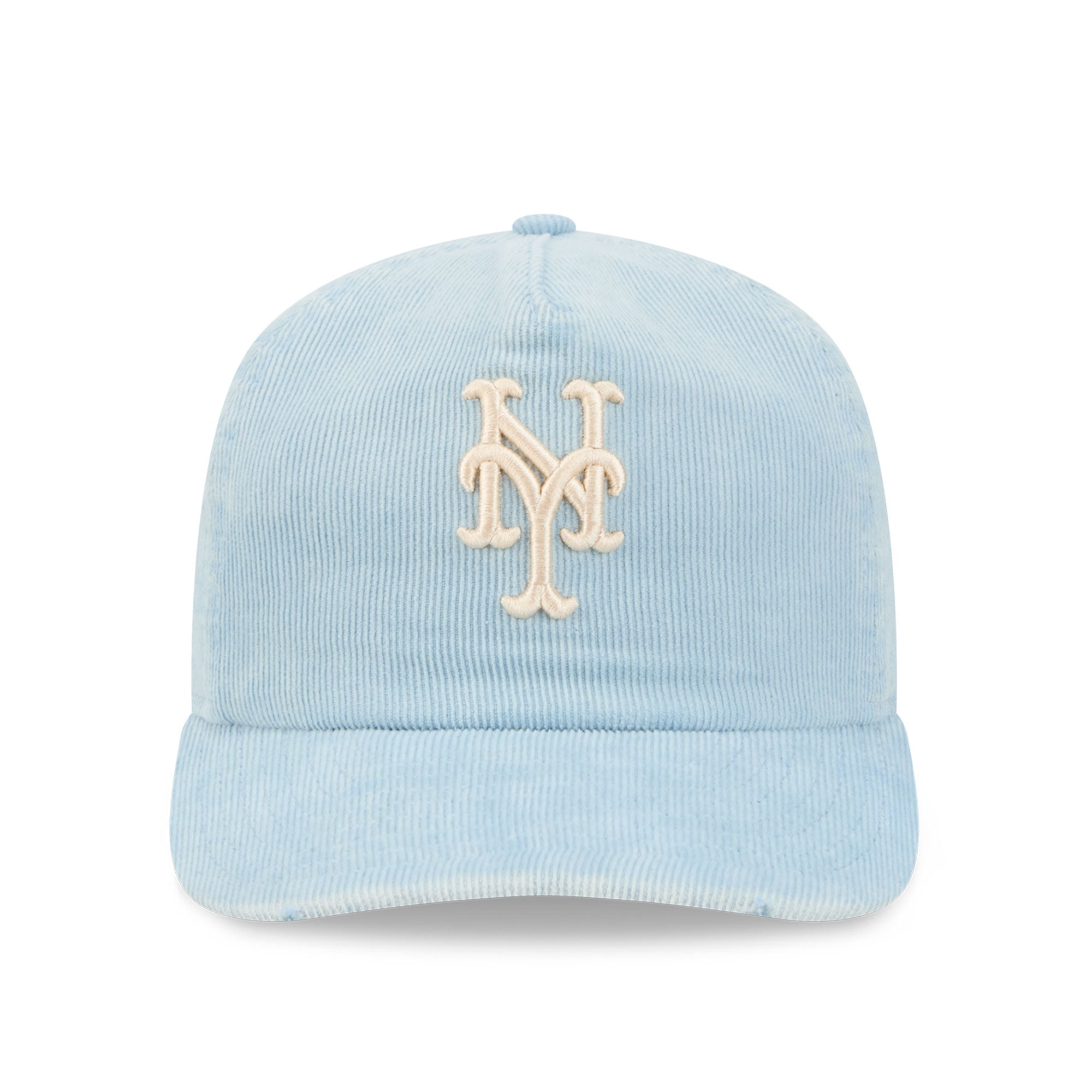 Casquette ajustable New Era 19TWENTY bleu clair en velours côtelé New York Mets pour homme