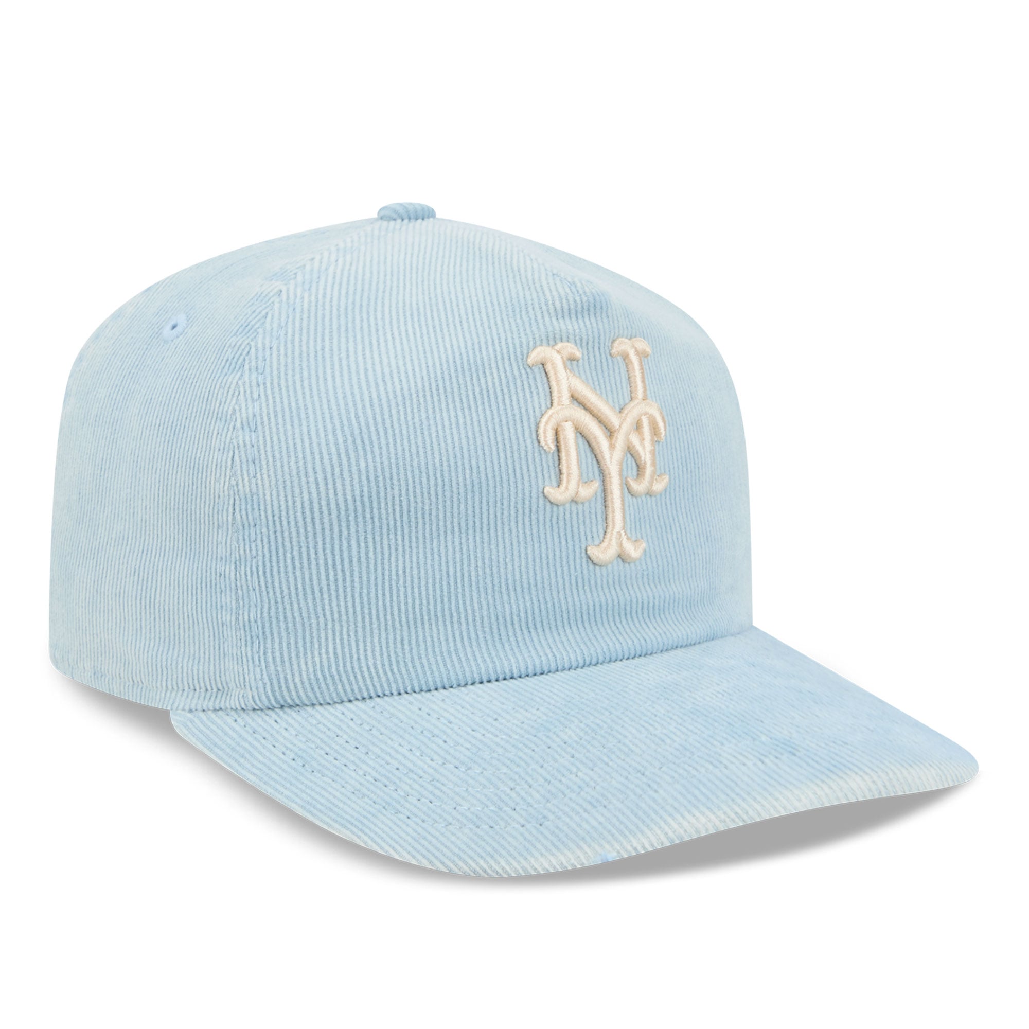 Casquette ajustable New Era 19TWENTY bleu clair en velours côtelé New York Mets pour homme