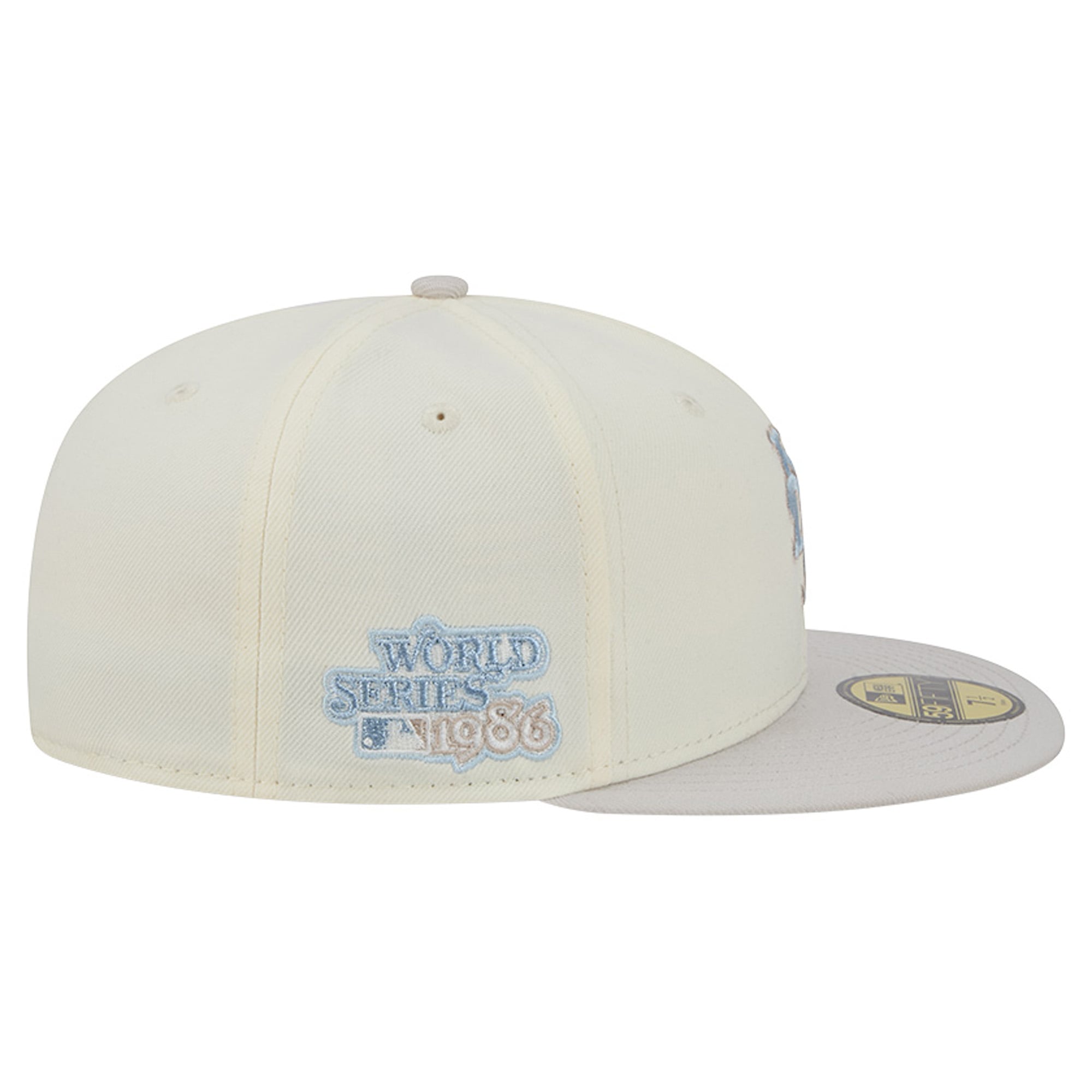 Men's New Era Natural York Mets Crisp Equinox World Series 59FIFTY Fitted Hat