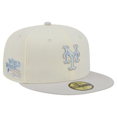  New York Mets New Era Crisp Equinox World Series 59FIFTY Fitted Hat - Natural