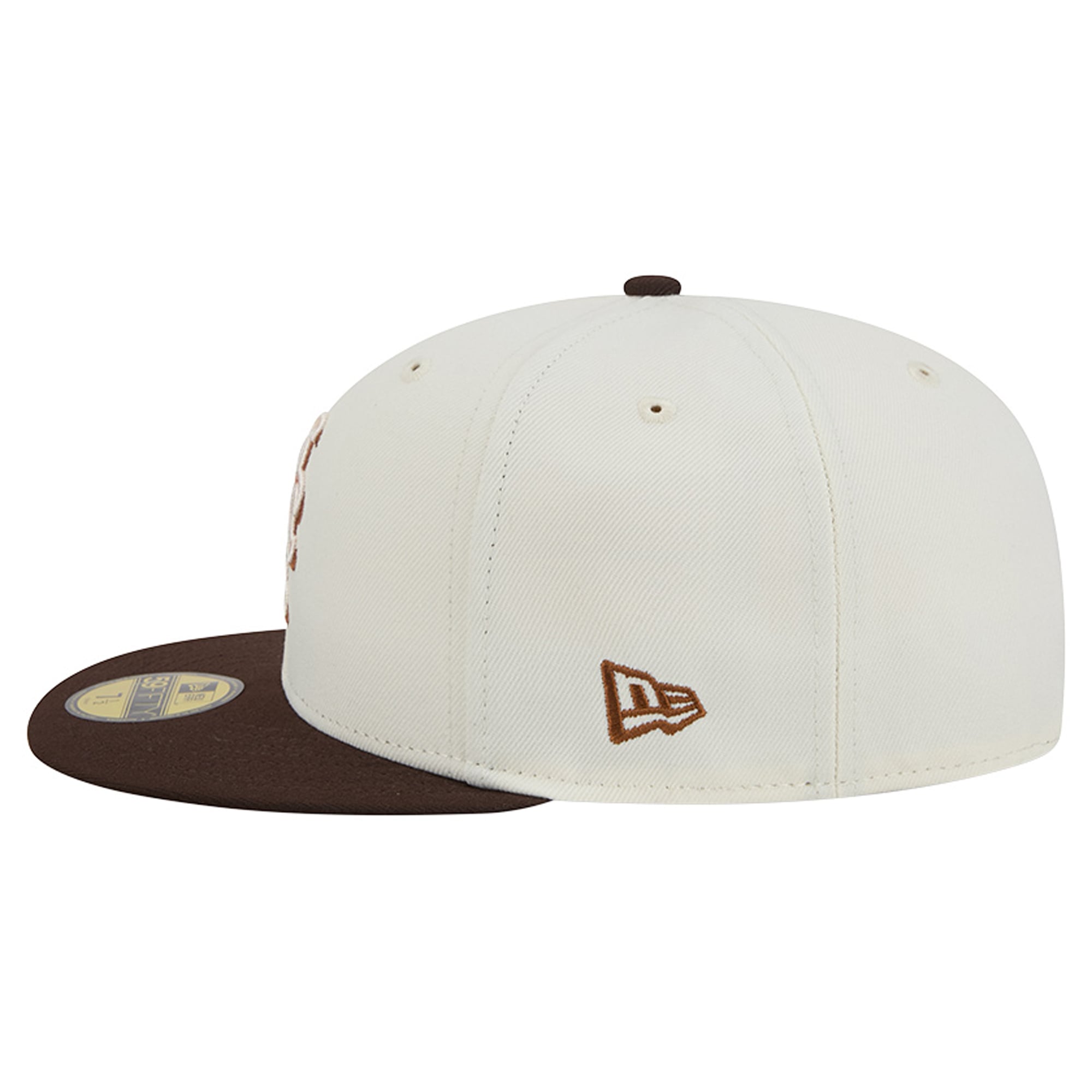 Men's New Era Natural/Brown York Mets Pumpkin Spice 59FIFTY Fitted Hat