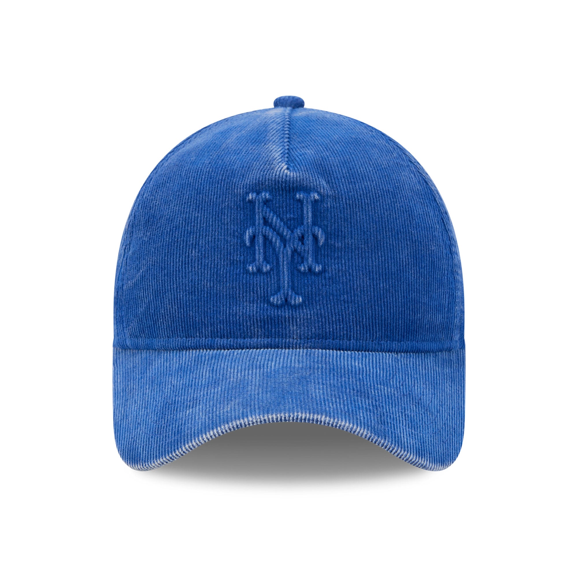 Casquette New Era Royal New York Mets 1986 World Series pour homme, en velours côtelé ton sur ton, modèle 9FORTY à monture A ajustable, avec écusson latéral.