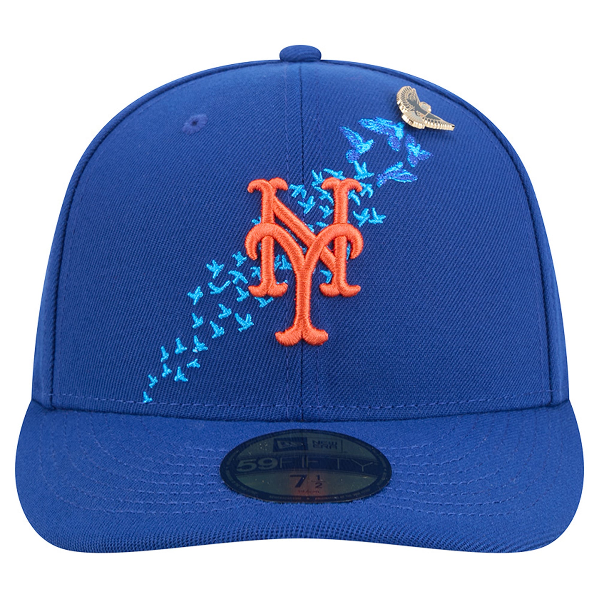Casquette ajustée New Era Royal York Mets City Icon Pin 59FIFTY pour homme