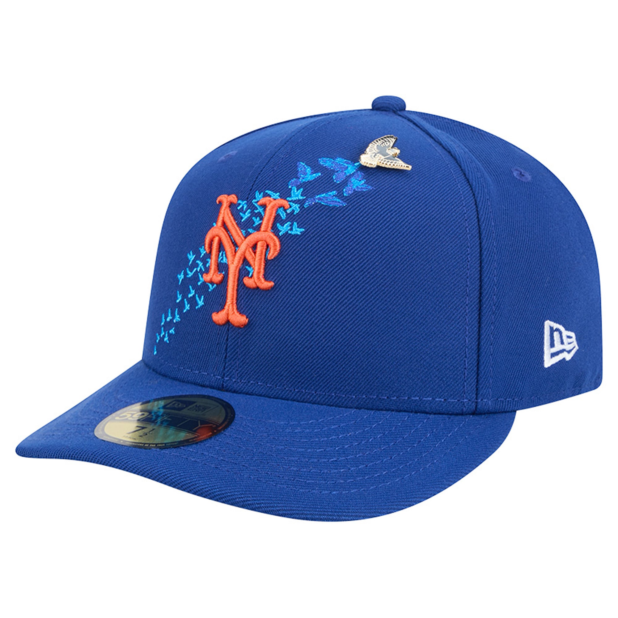 Casquette ajustée New Era Royal York Mets City Icon Pin 59FIFTY pour homme