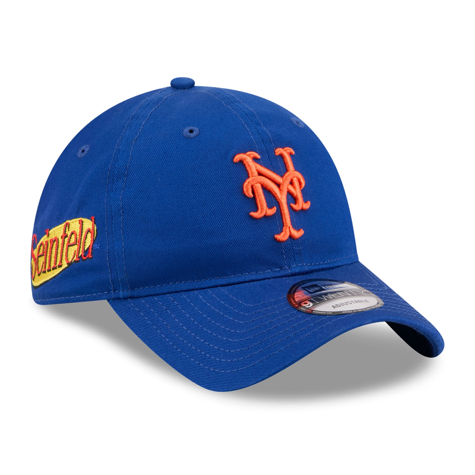 Casquette ajustable New Era Royal New York Mets Seinfeld 9TWENTY pour homme