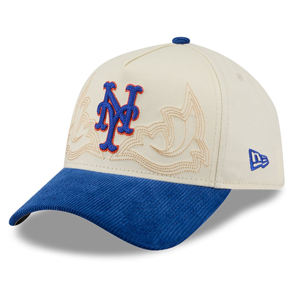 New York Mets New Era MLB NWE Western Stitch 9FORTY A-Frame - Stone