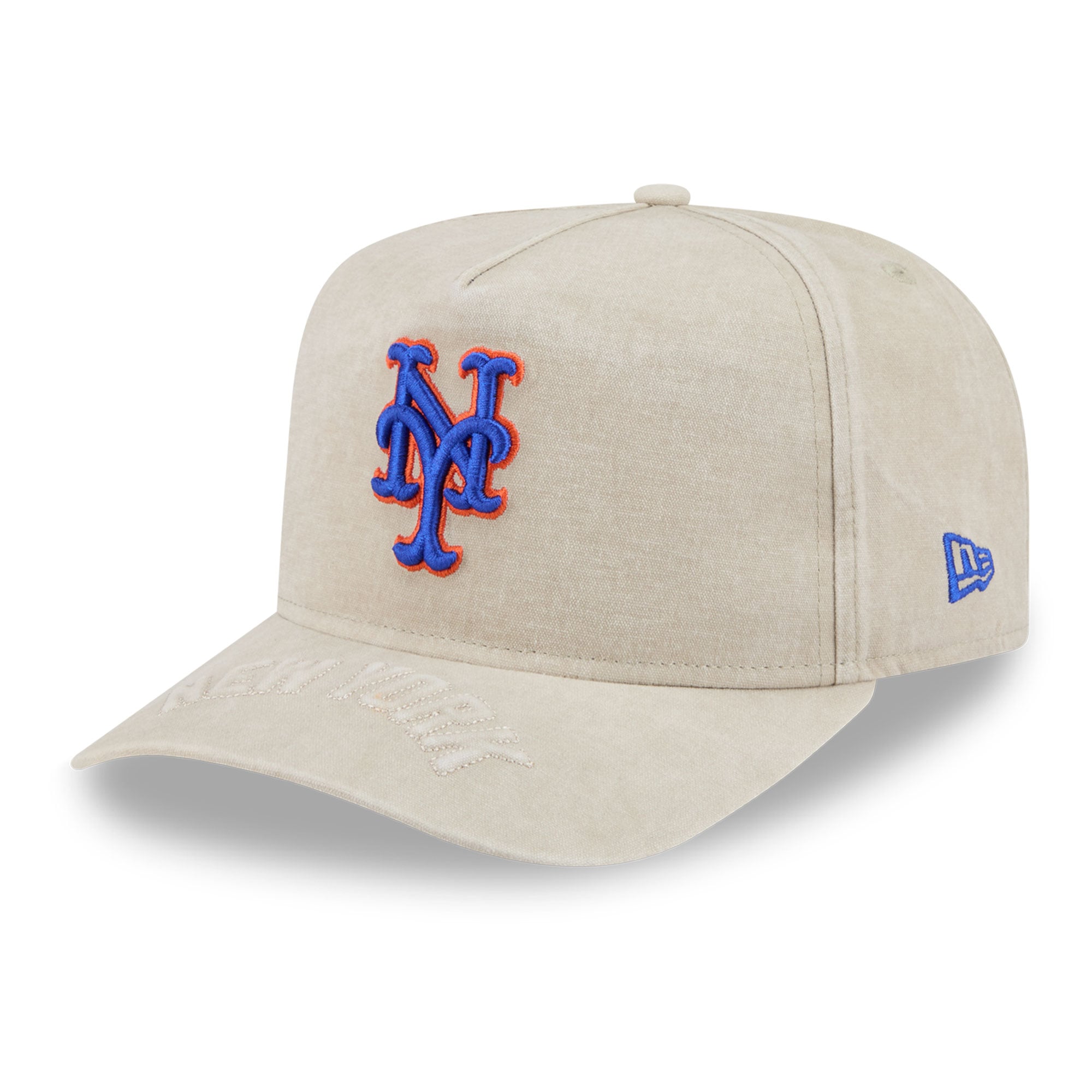 Casquette snapback New Era beige New York Mets pour homme, modèle 9FIFTY A-Frame.