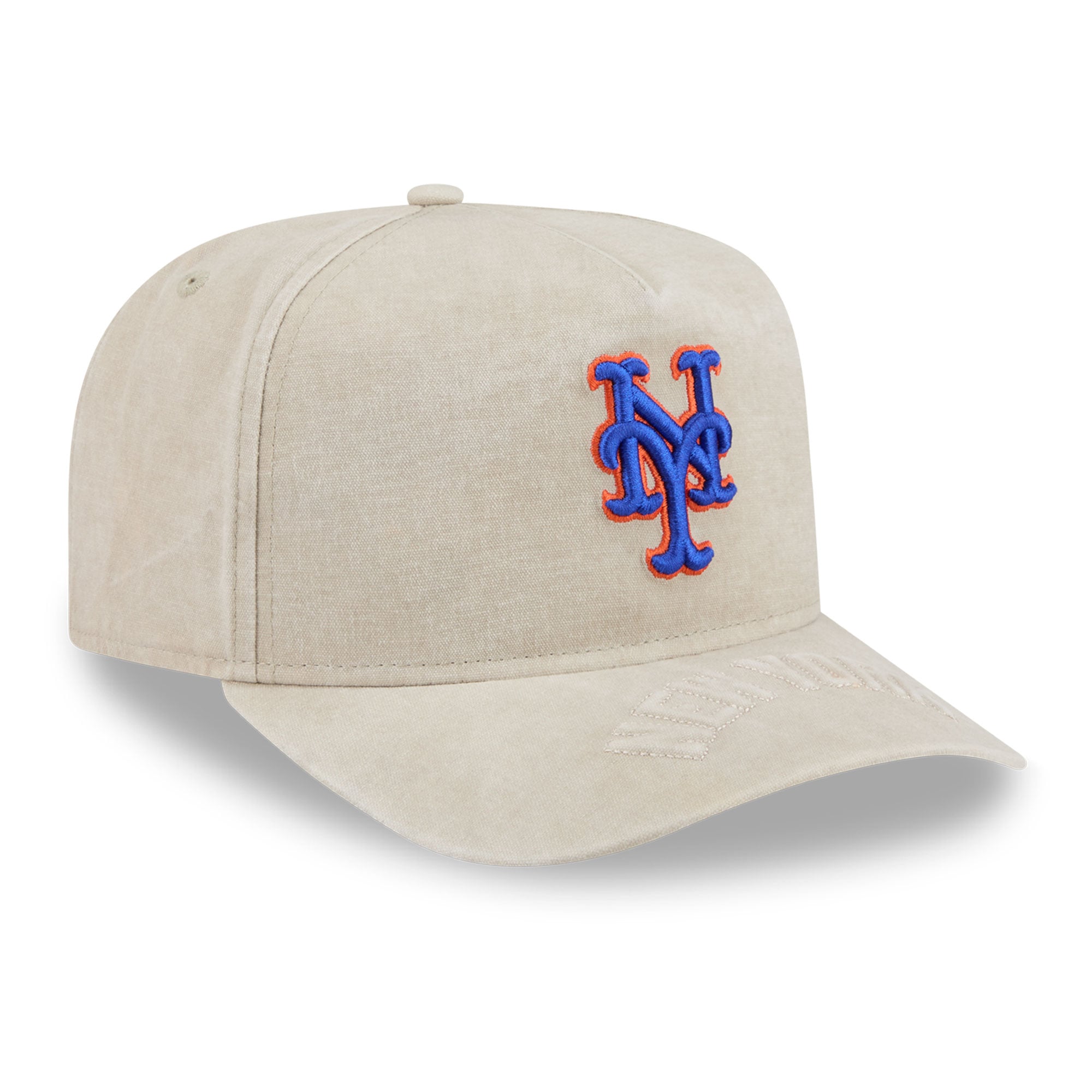 Casquette snapback New Era beige New York Mets pour homme, modèle 9FIFTY A-Frame.