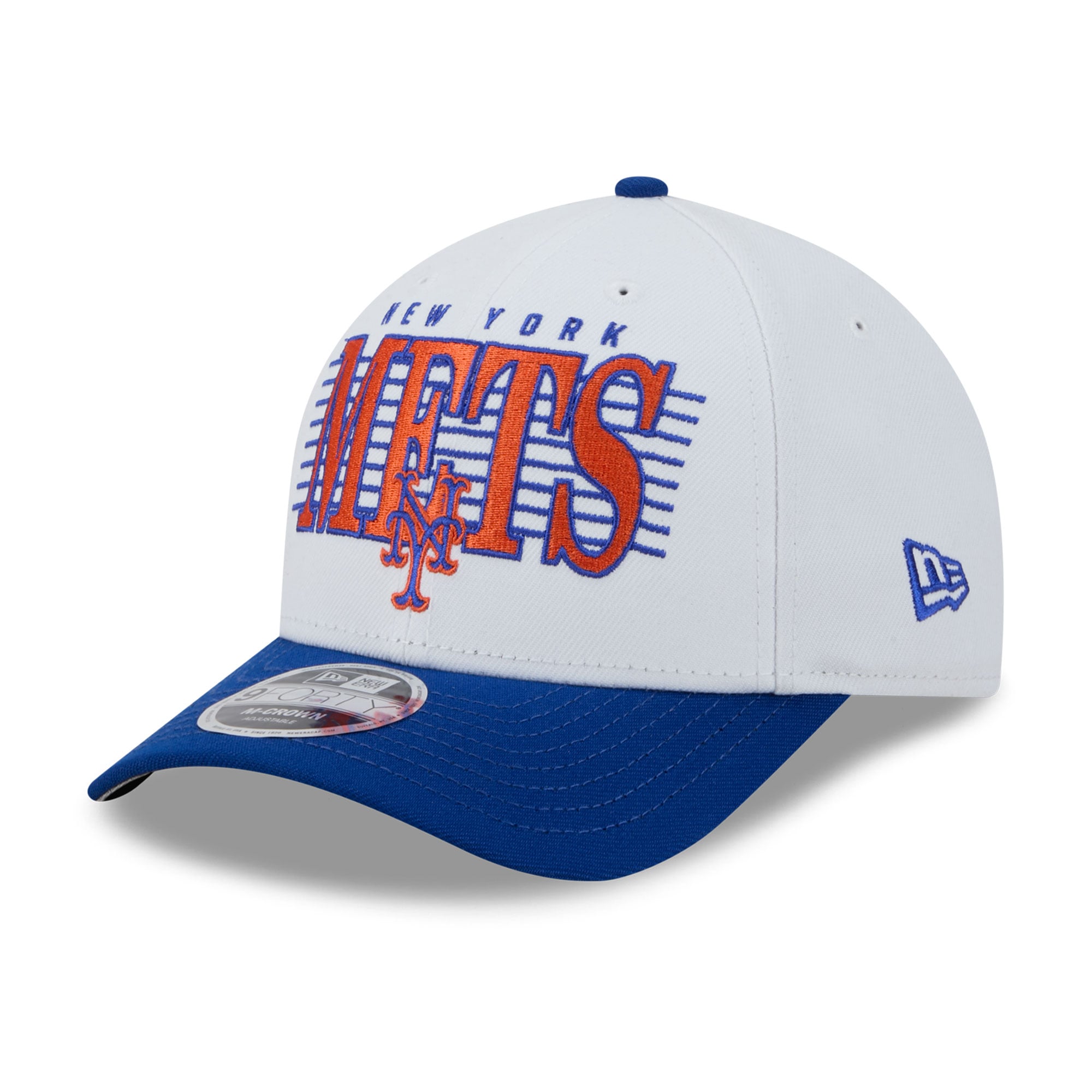 Men's New Era White/Royal New York Mets Loyal 9FORTY M-Crown Adjustable Hat