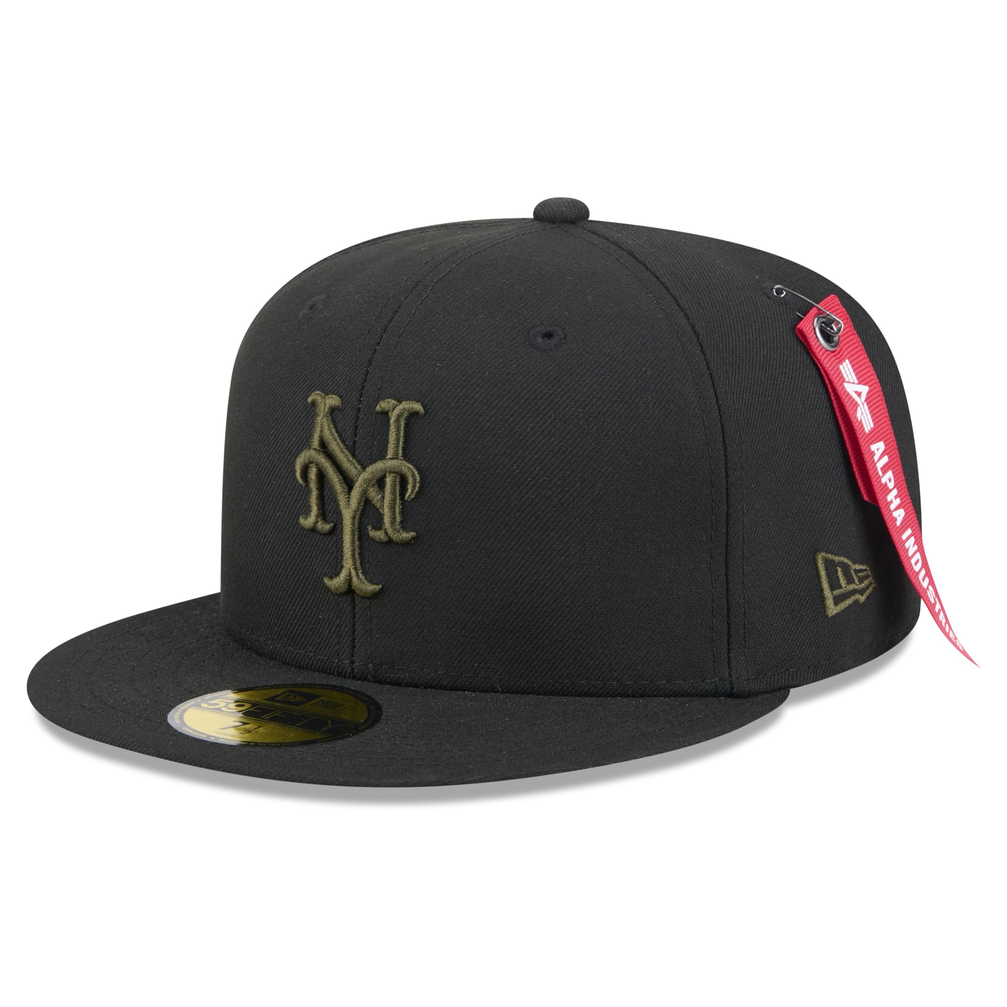 Casquette ajustée New Era x Alpha Industries noire York Mets 59FIFTY pour homme