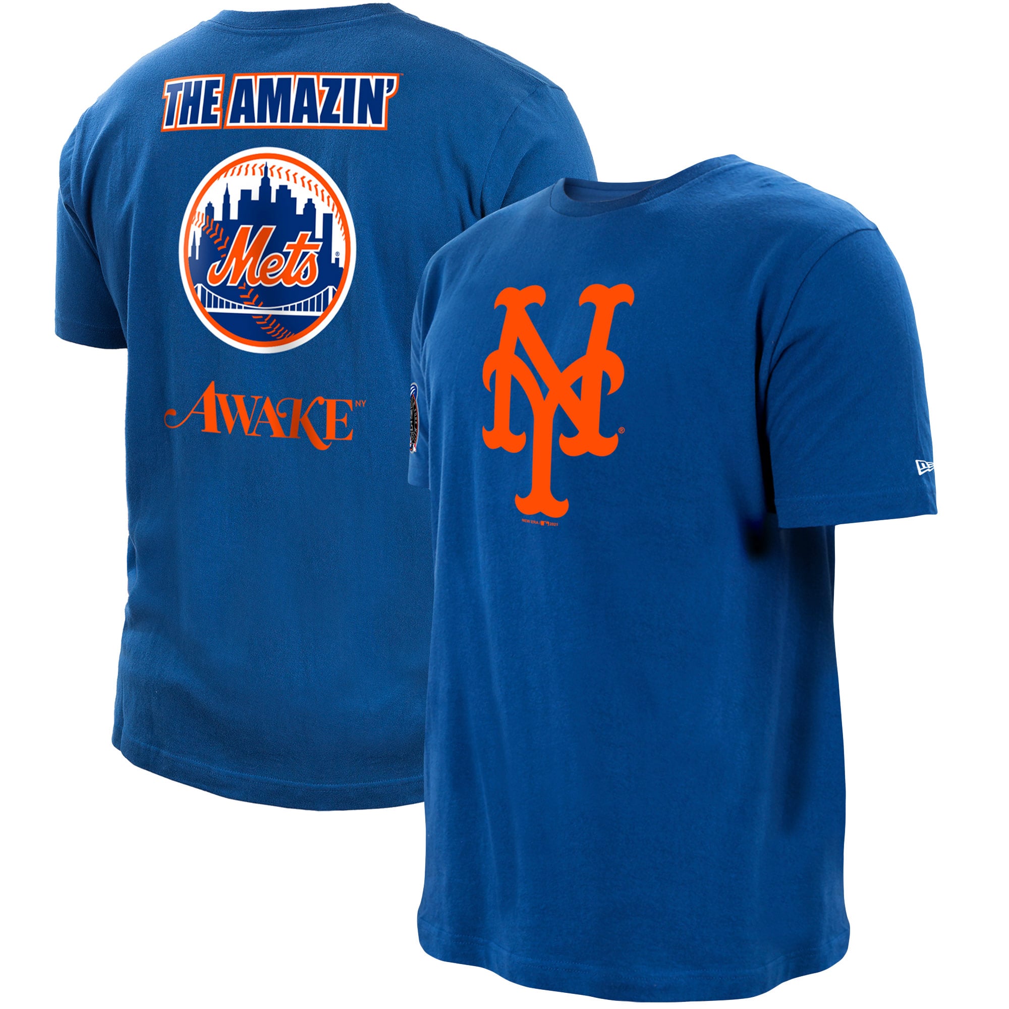 New York Mets New Era x Awake NY Subway Series T-Shirt - Royal