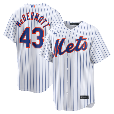 Chayce McDermott New York Mets Nike Home Replica Jersey - White