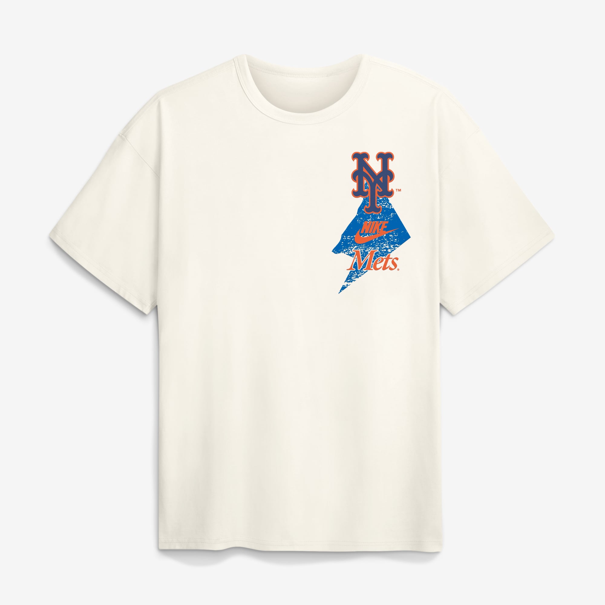 Men's Nike Cream New York Mets Max90 Arch Heavyweight T-Shirt