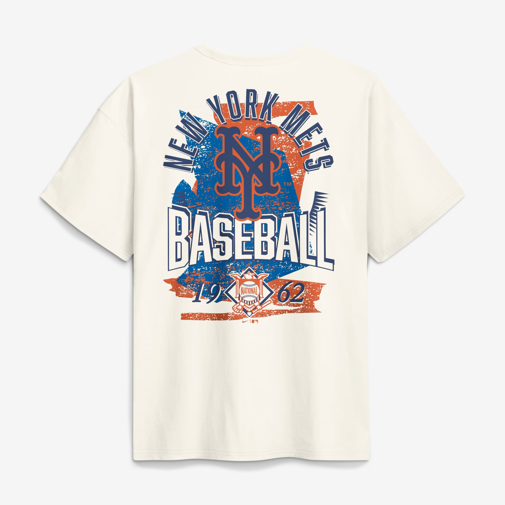 Men's Nike Cream New York Mets Max90 Arch Heavyweight T-Shirt