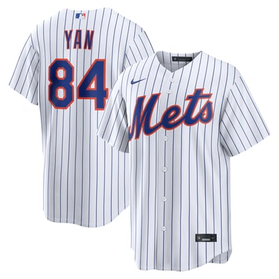Jefry Yan New York Mets Nike Home Replica Jersey - White