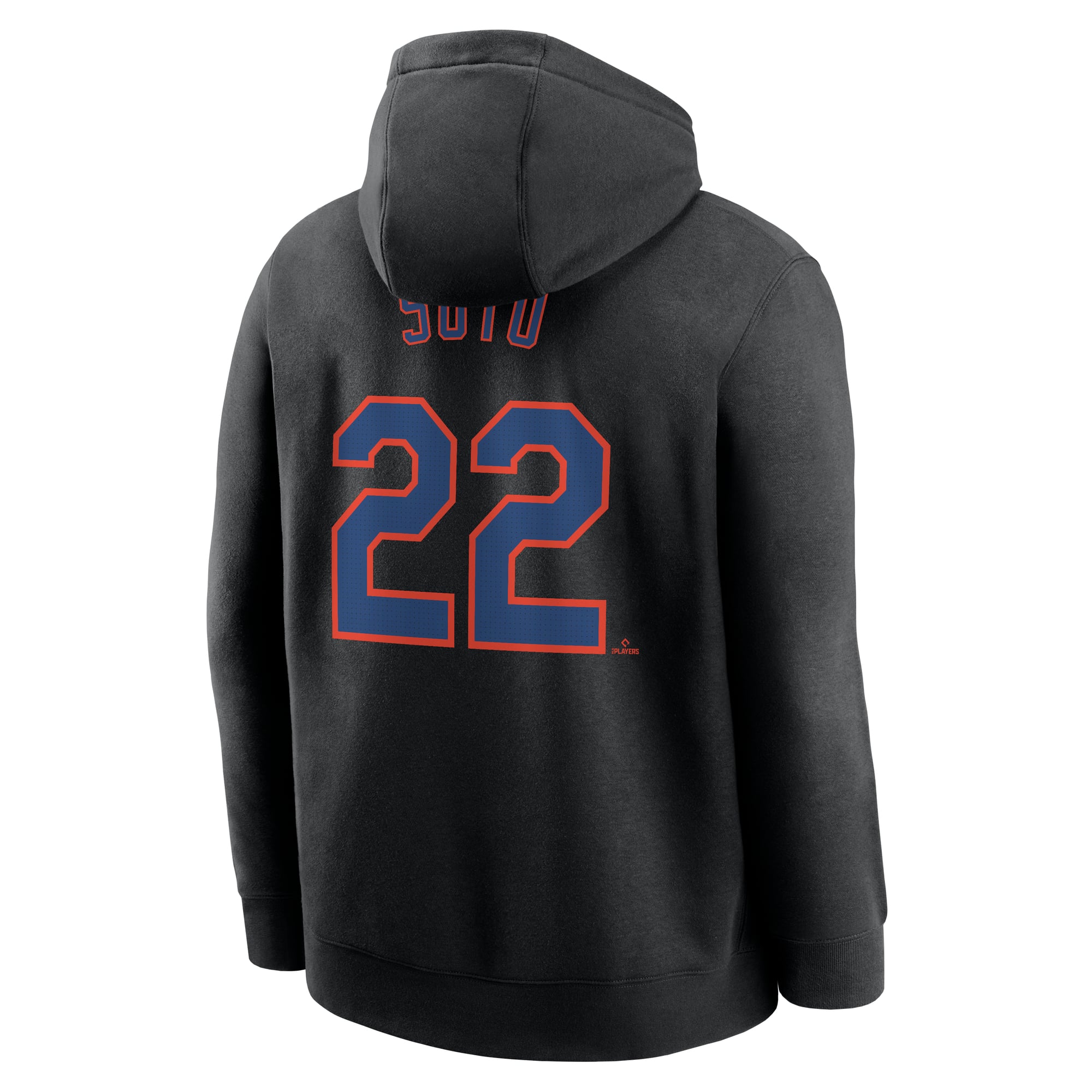 Men's Nike Juan Soto Black New York Mets Player Name & Number Club Pullover Hoodie