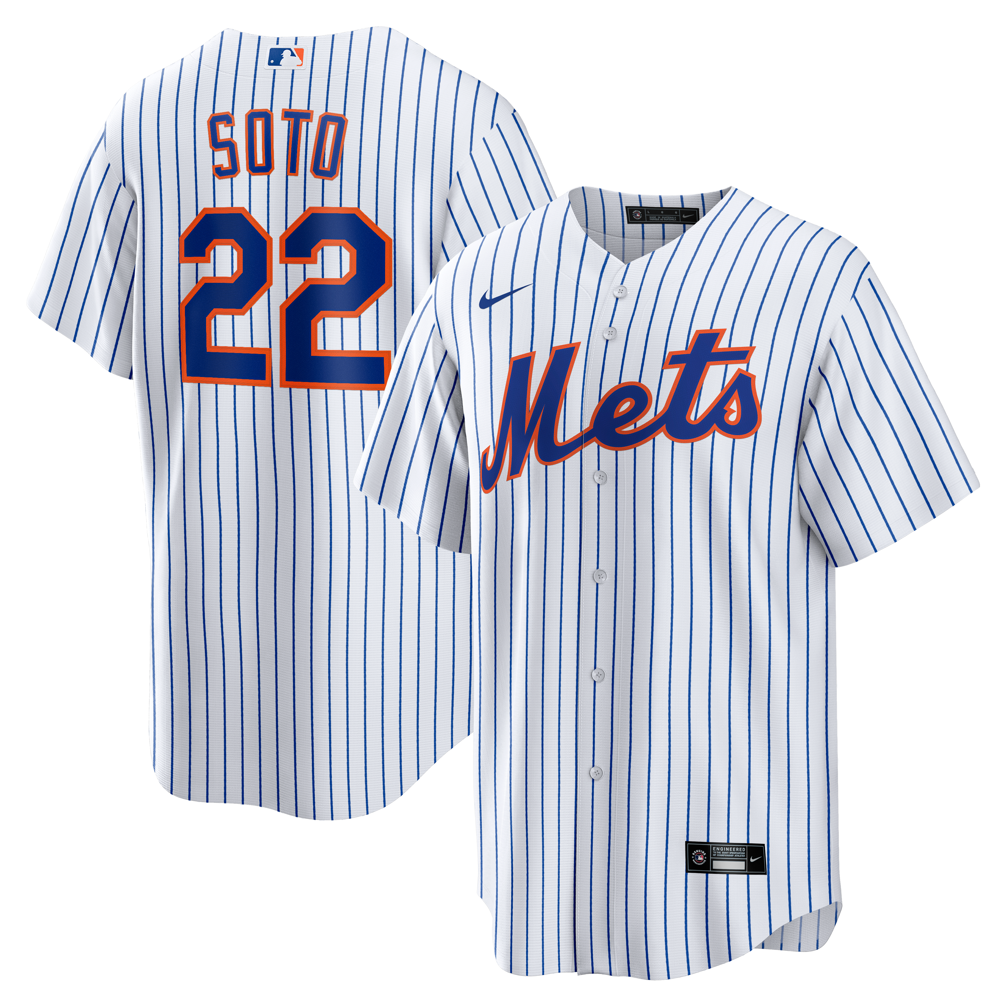Men's Nike Juan Soto White New York Mets Home Replica Player Jersey
