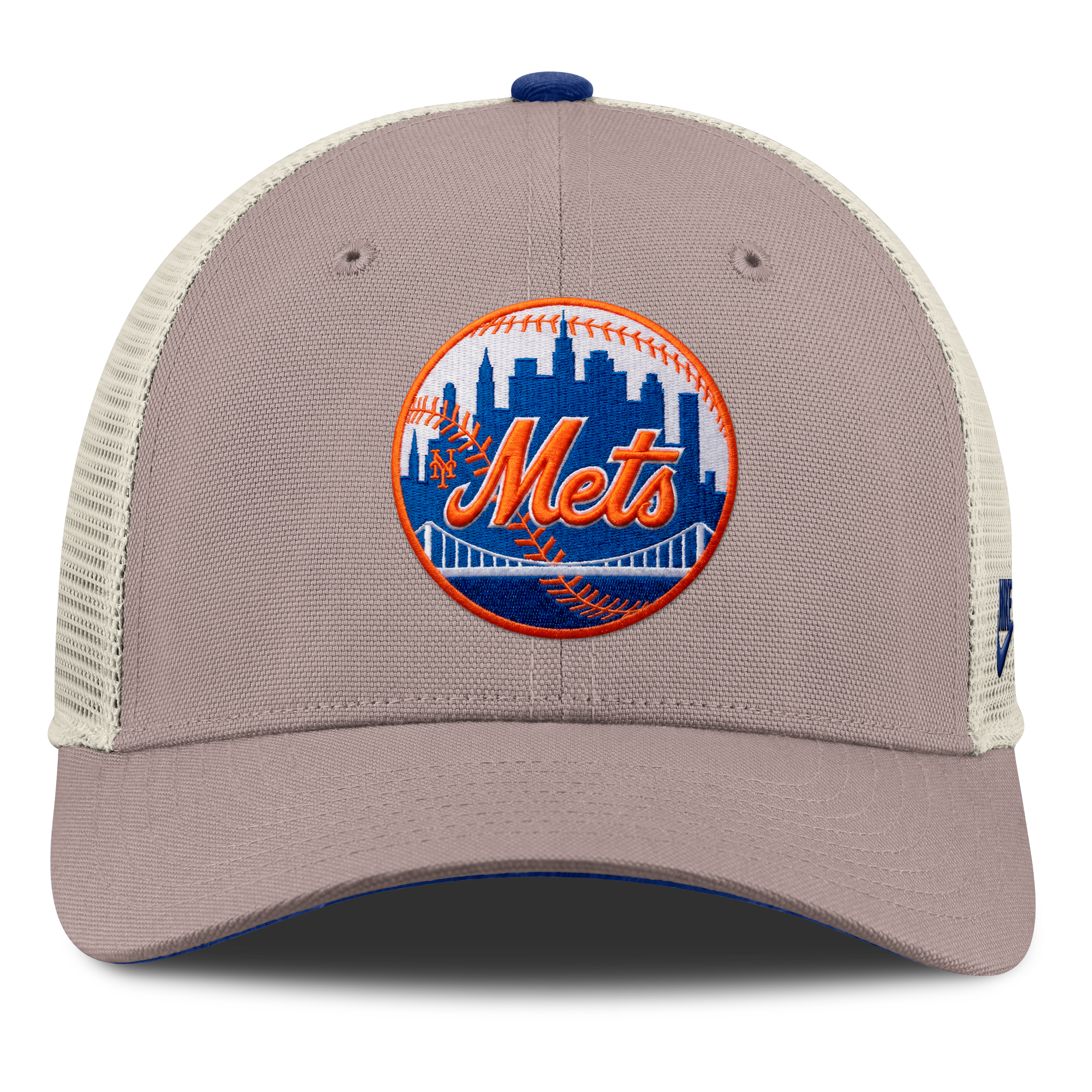 Casquette trucker ajustable Nike kaki New York Mets Cooperstown Rise pour homme