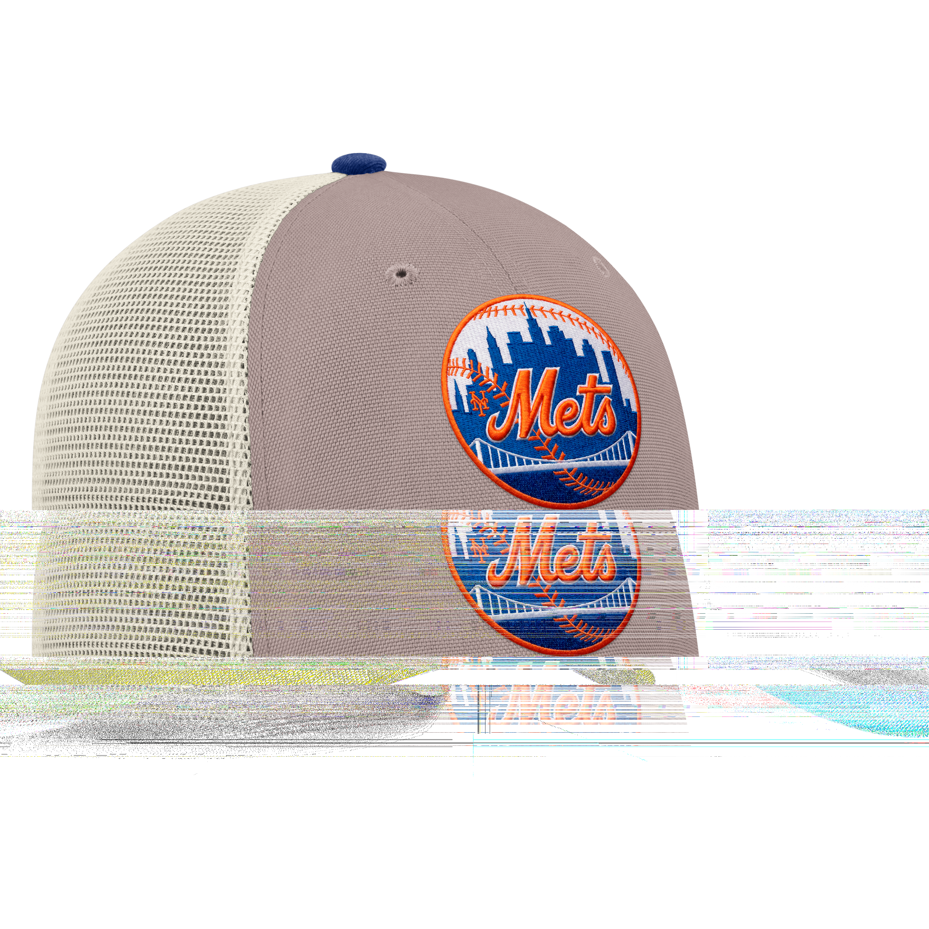 Casquette trucker ajustable Nike kaki New York Mets Cooperstown Rise pour homme