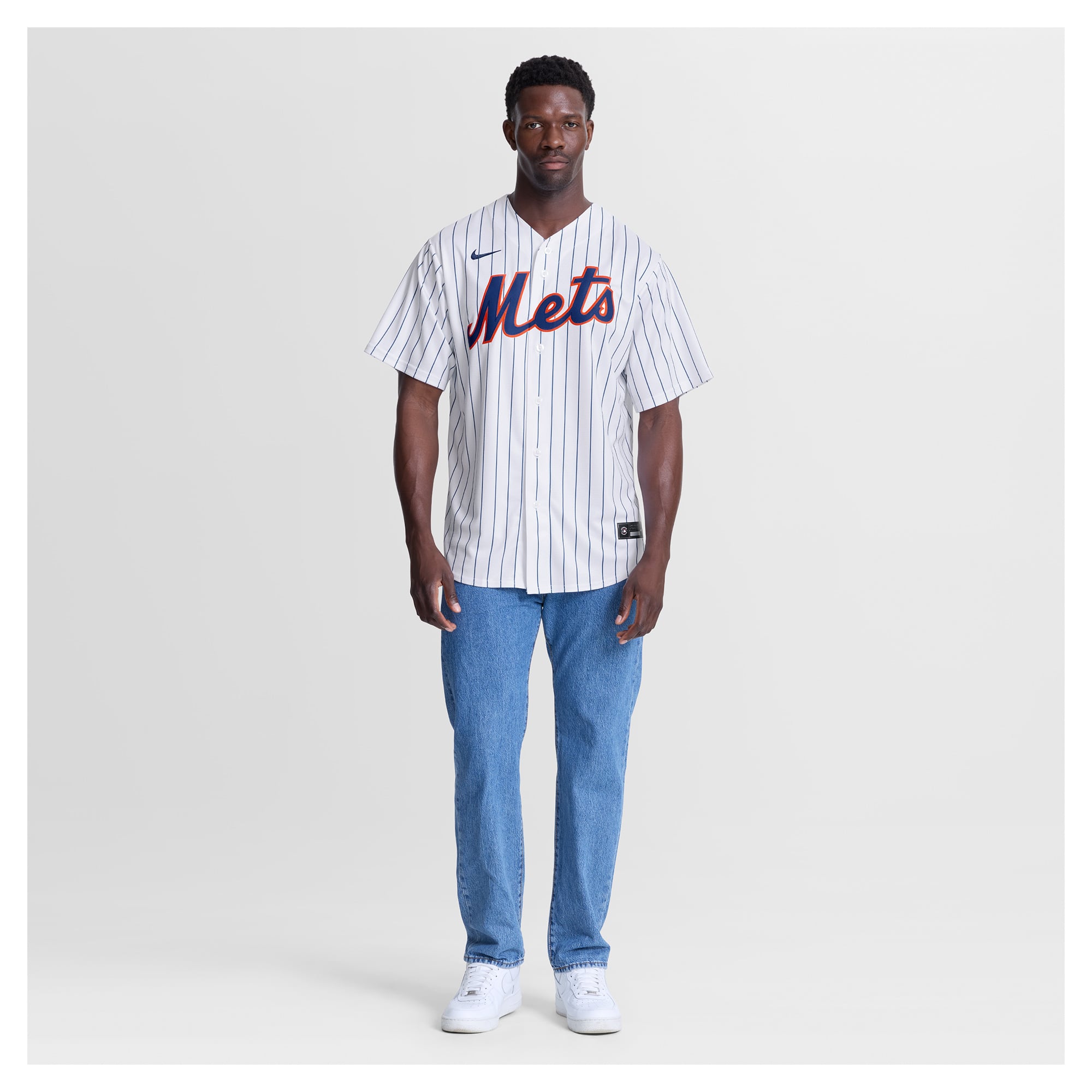 Men's Nike Ronny Mauricio White New York Mets Home Replica Jersey