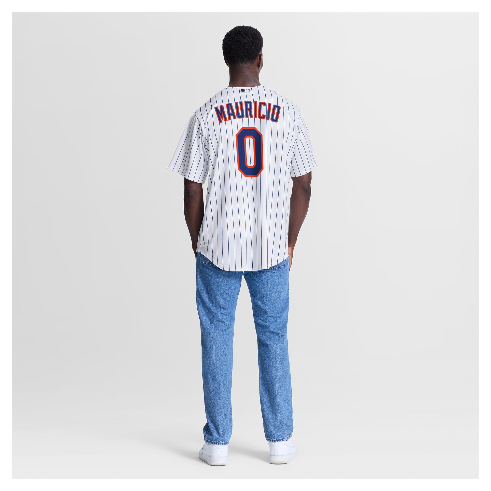 Men's Nike Ronny Mauricio White New York Mets Home Replica Jersey